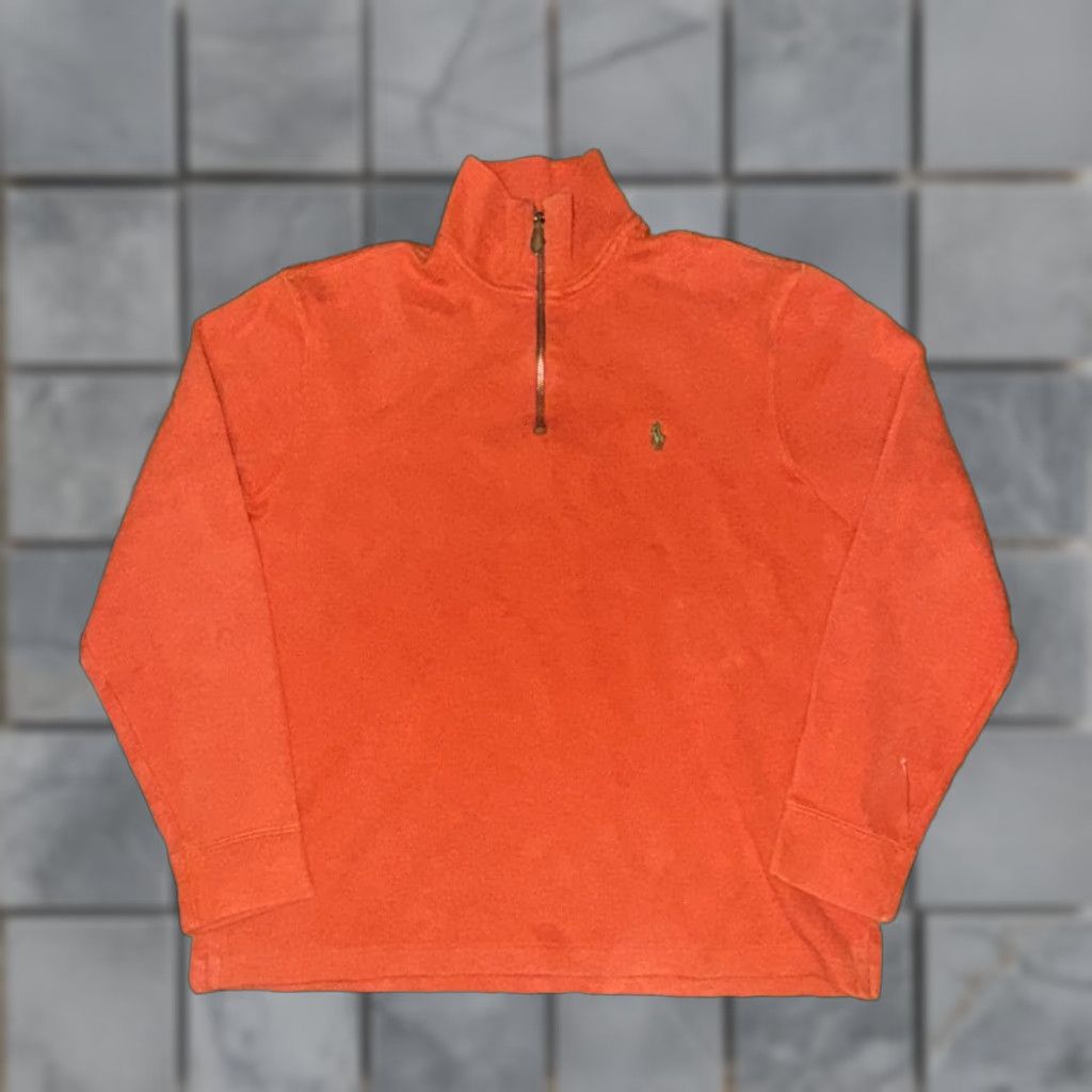 Ralph Lauren Polo Ralph Lauren Quarter Zip Sweater Orange Medium Mens Regular Size M Shirtors? Size US M / EU 48-50 / 2 - 1 Thumbnail