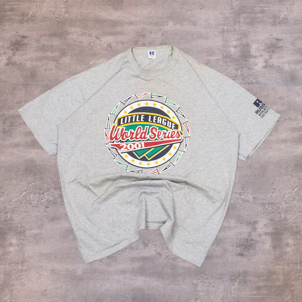 Russell Athletic Y2K 2001 00's World Series Heather Grey T-Shirt Size US XL / EU 56 / 4 - 1 Thumbnail