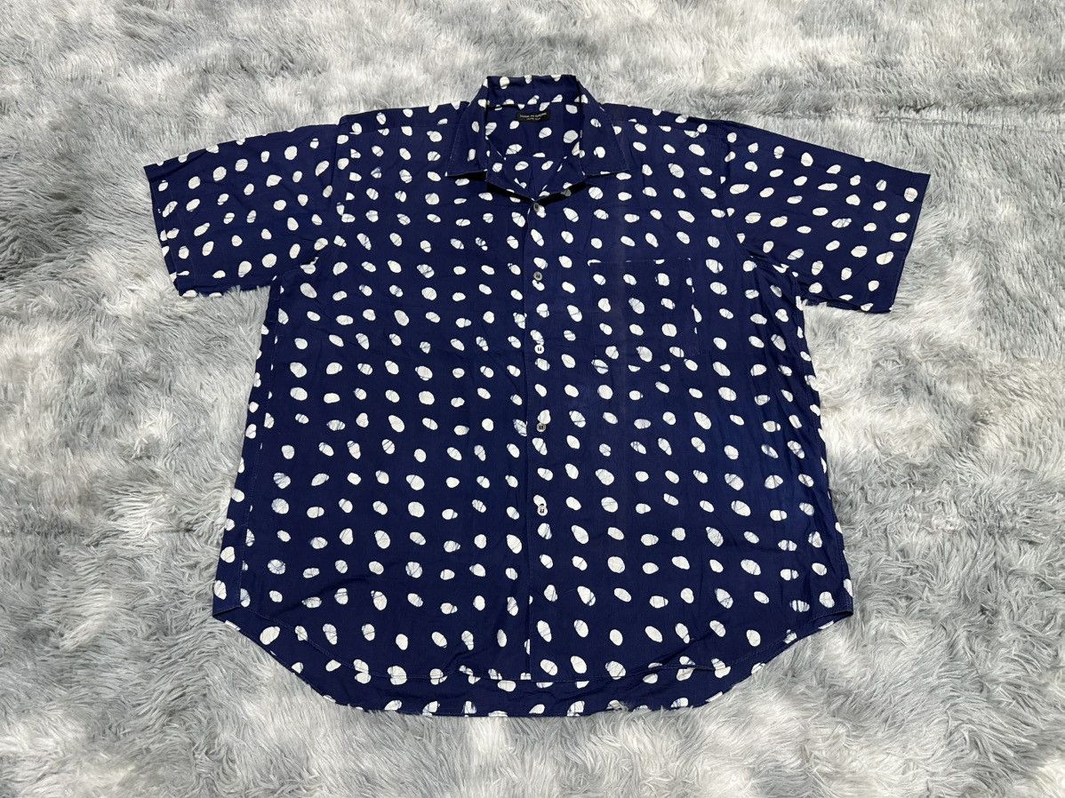 Comme des Garcons Homme Plus 🔥1991 Comme Des Garcons Homme Plus Shirt Painted Polka Dot Size US XL / EU 56 / 4 - 2 Thumbnail