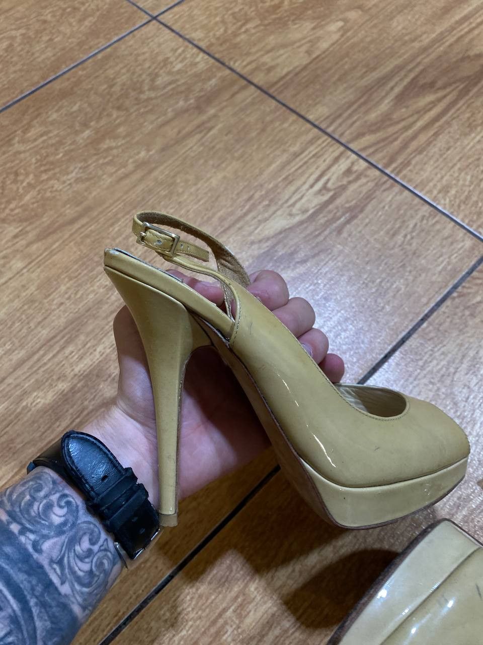Jimmy Choo Heels Jimmy Choo vintage streewear Y2K luxury beige Size US 5 / IT 35 - 12 Thumbnail
