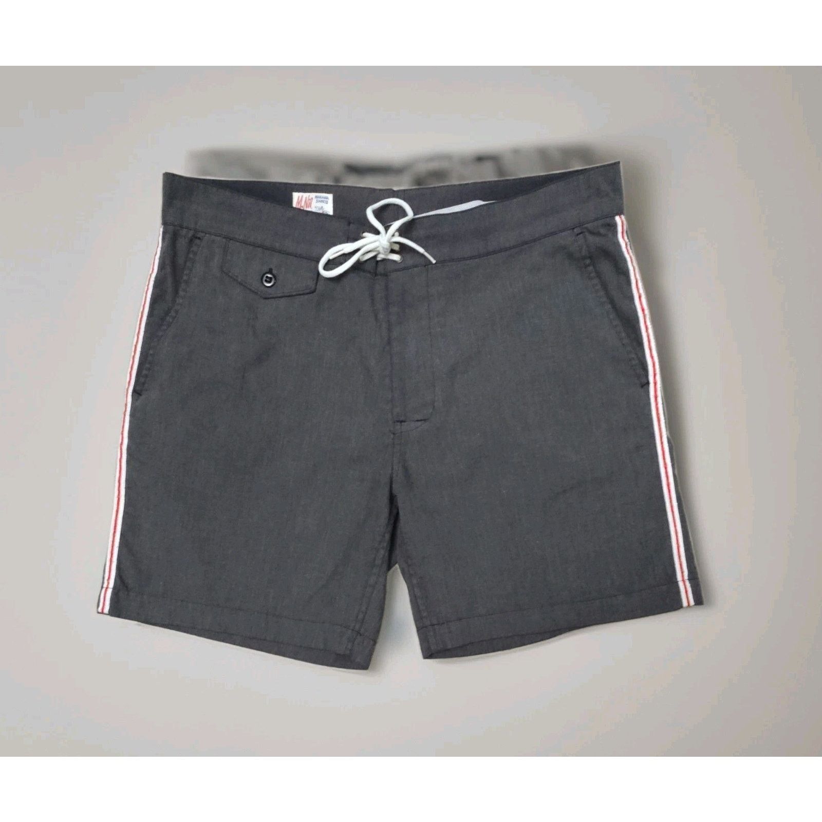 M.Nii M. Nii Makaha Board Shorts Trunks Lined Gray Size 31 Size US 31 - 3 Thumbnail