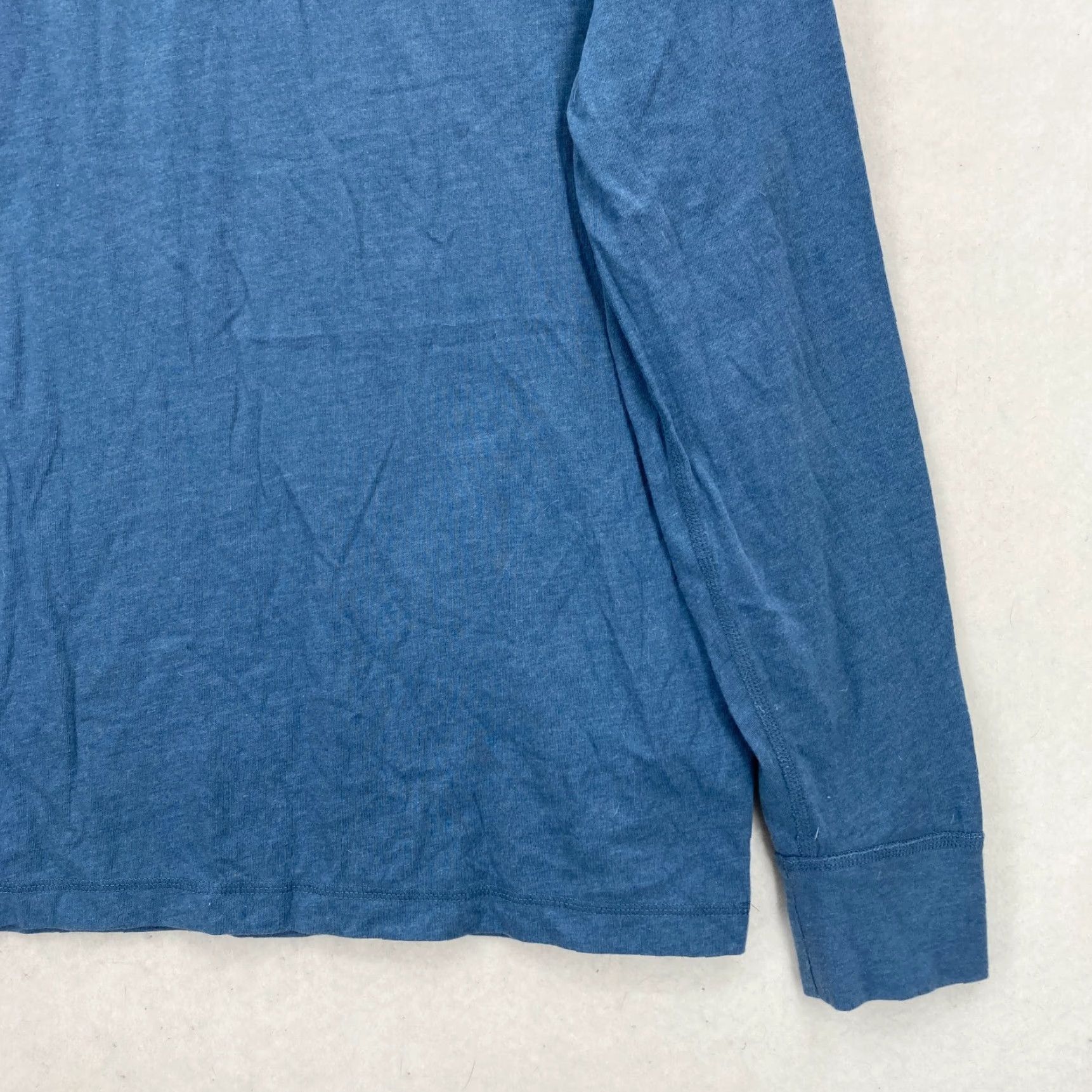 J.Crew J.Crew Marled Cotton Henley Long Sleeve T-Shirt Mens XL Blue Preppy Outdoors NWT Size US XL / EU 56 / 4 - 3 Thumbnail