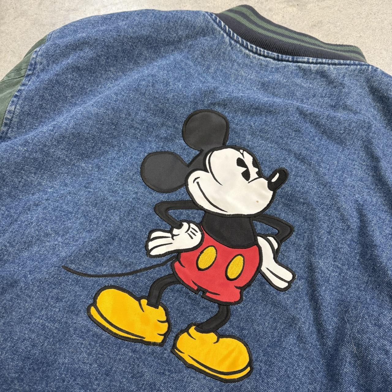 Disney Vintage Mickey Mouse denim varsity jacket Size US L / EU 52-54 / 3 - 6 Thumbnail