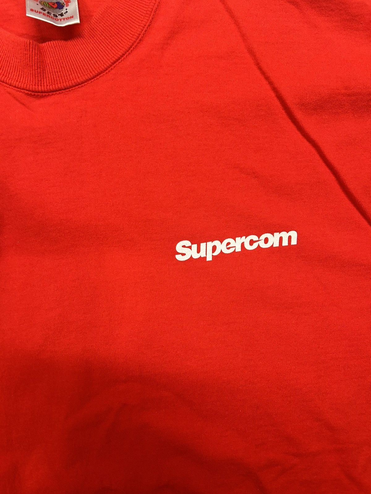Vintage Crazy Vintage 90s Essential Red Supercom Tech Robot T-Shirt Size US L / EU 52-54 / 3 - 3 Thumbnail