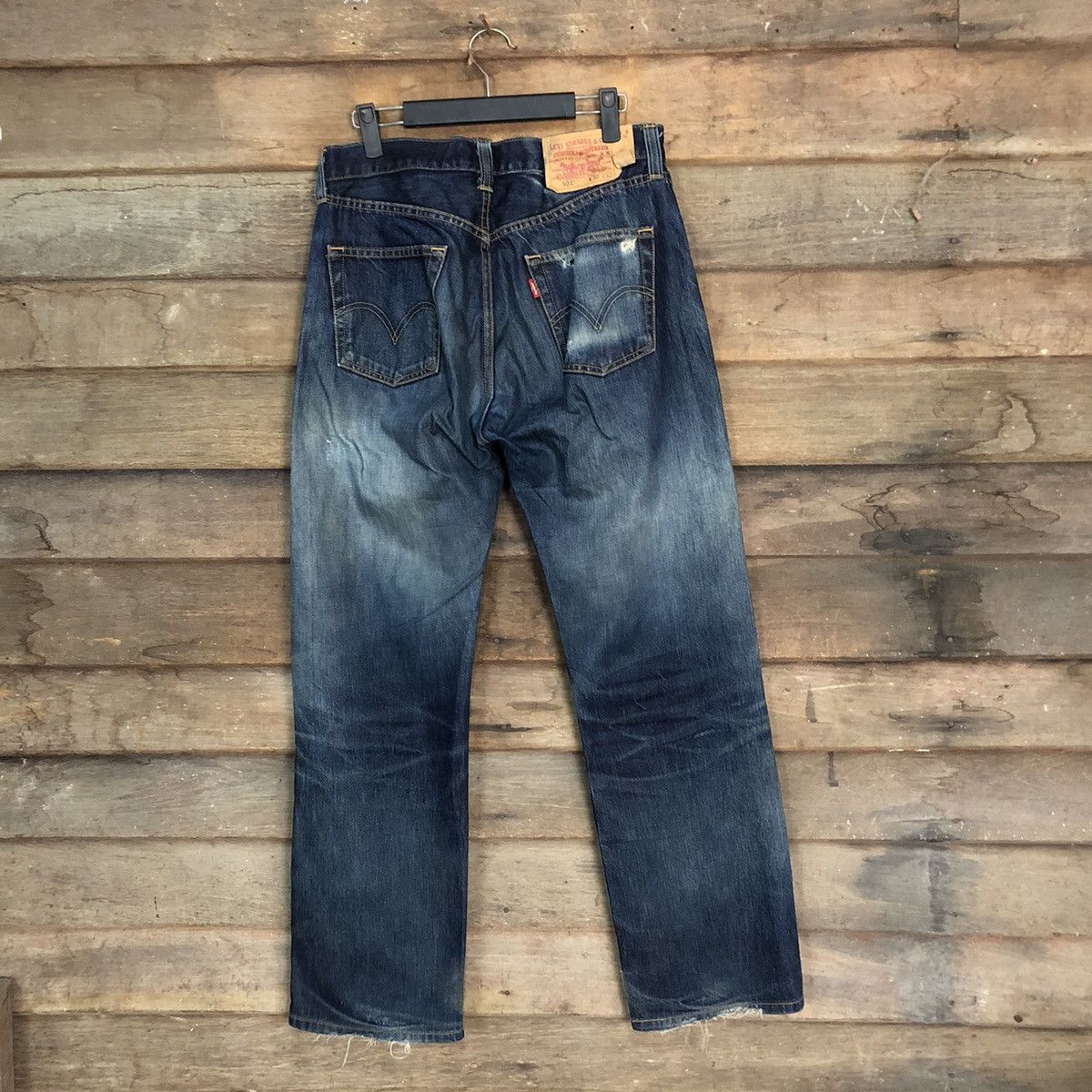 Levi's 501 Levis Strauss & Co faded Blue Denim Pants #7318 Size US 29 - 13 Thumbnail