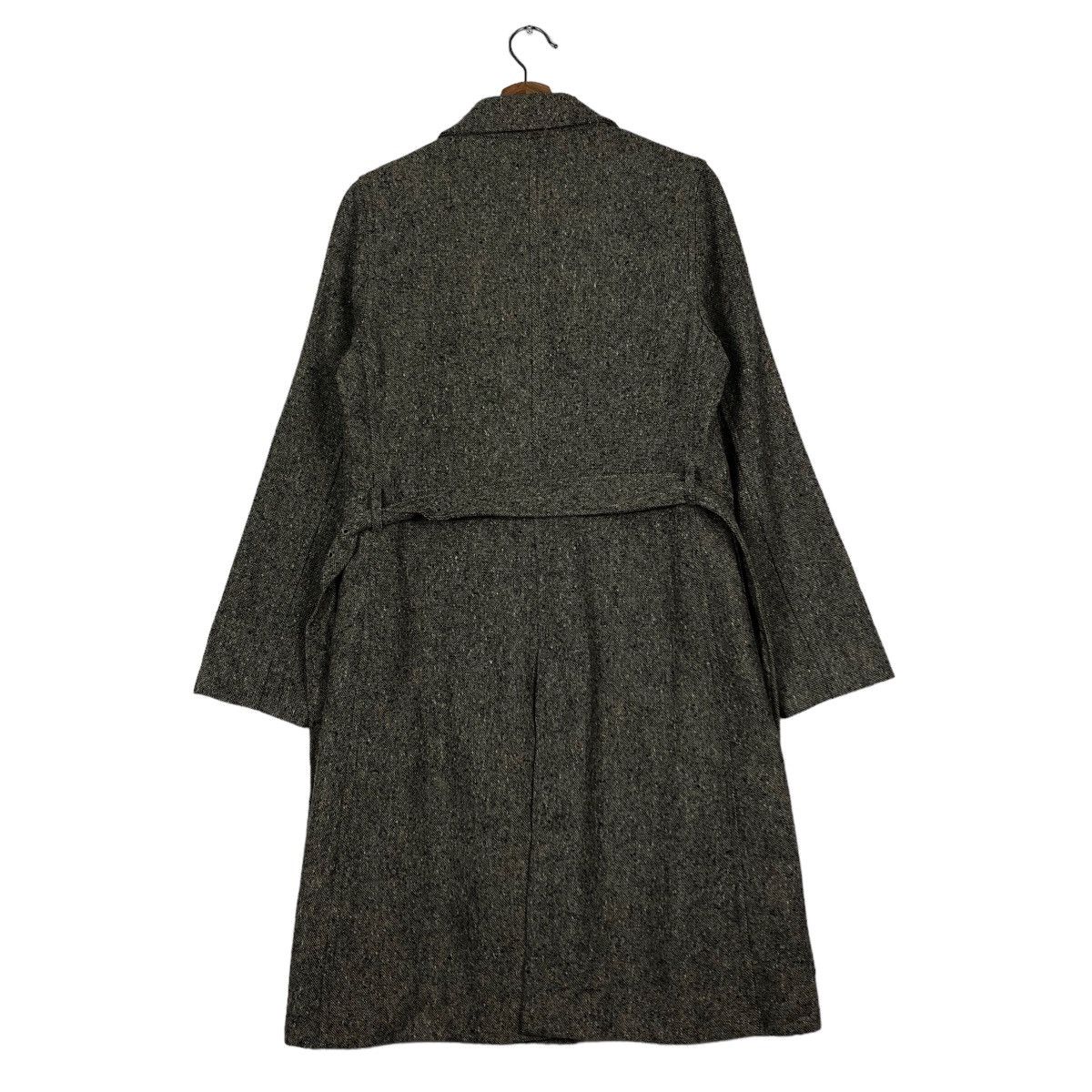 Margaret Howell 🔥Rich Grey - Long Coats Fly Jackets Wool Herringbone Belted Size US M / EU 48-50 / 2 - 8 Thumbnail
