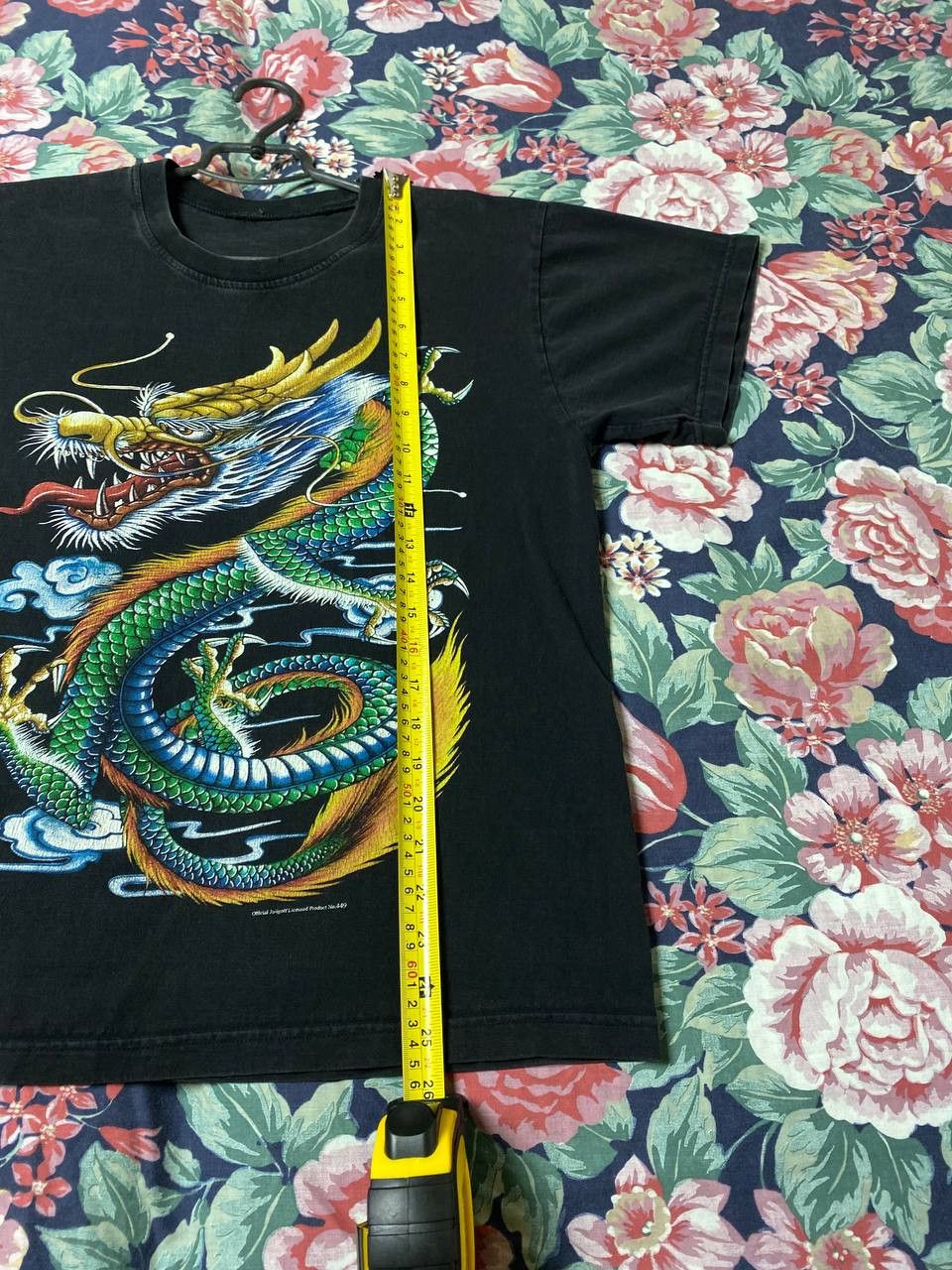Band Tees × Vintage Vintage streetwear tee Dragon ower print Size US M / EU 48-50 / 2 - 2 Thumbnail