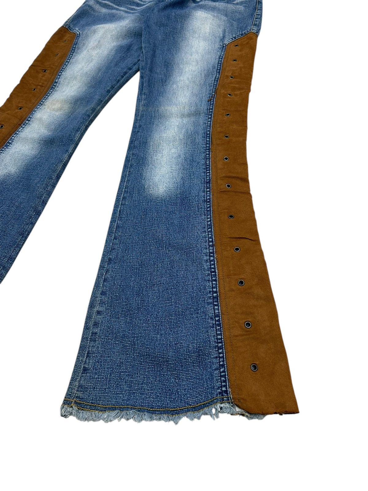 Hysteric Glamour Flare Unisex Lazer Jean Hybrid Country Cowboy Style Lace Up Size US 30 / EU 46 - 6 Thumbnail