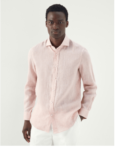 image of Brunello Cucinelli O1W1Db10424 Shirts In Beige, Men's (Size Medium)