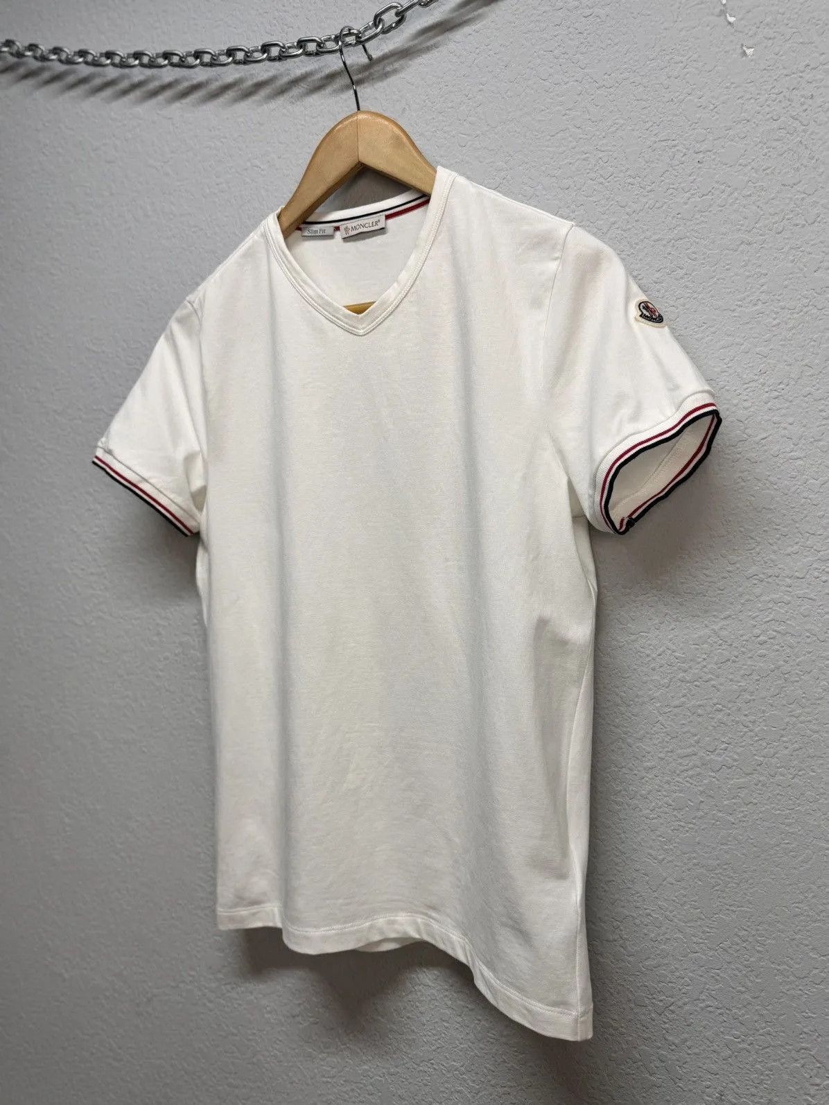 Designer × Moncler Vintage Moncler Double patch Maglia luxury tee Size US S / EU 44-46 / 1 - 4 Thumbnail