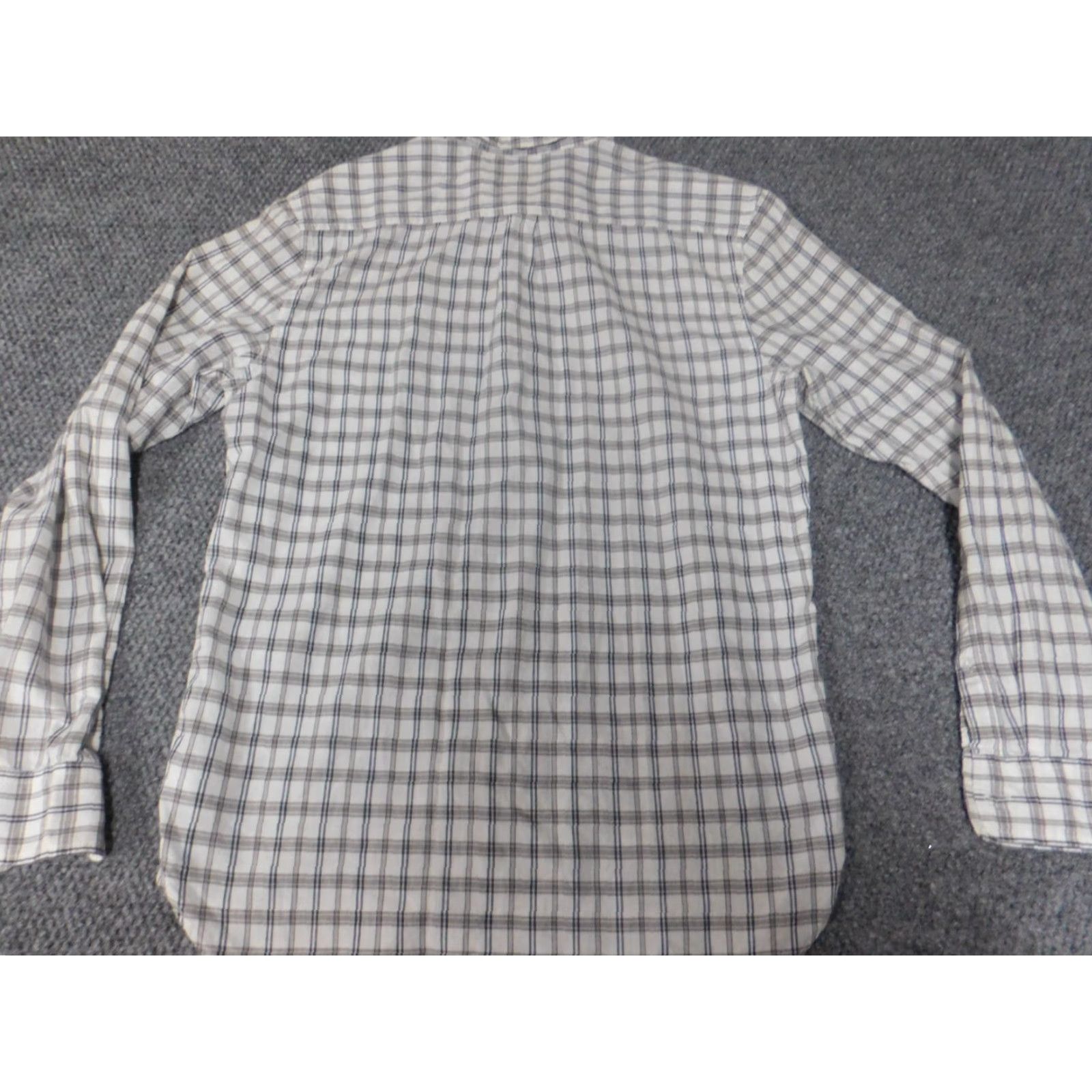 Lucky Brand Lucky Brand Shirt Mens Medium Gray Plaid Button Up Knit Cotton Long Sleeve Collared Regular Size US M / EU 48-50 / 2 - 6 Thumbnail