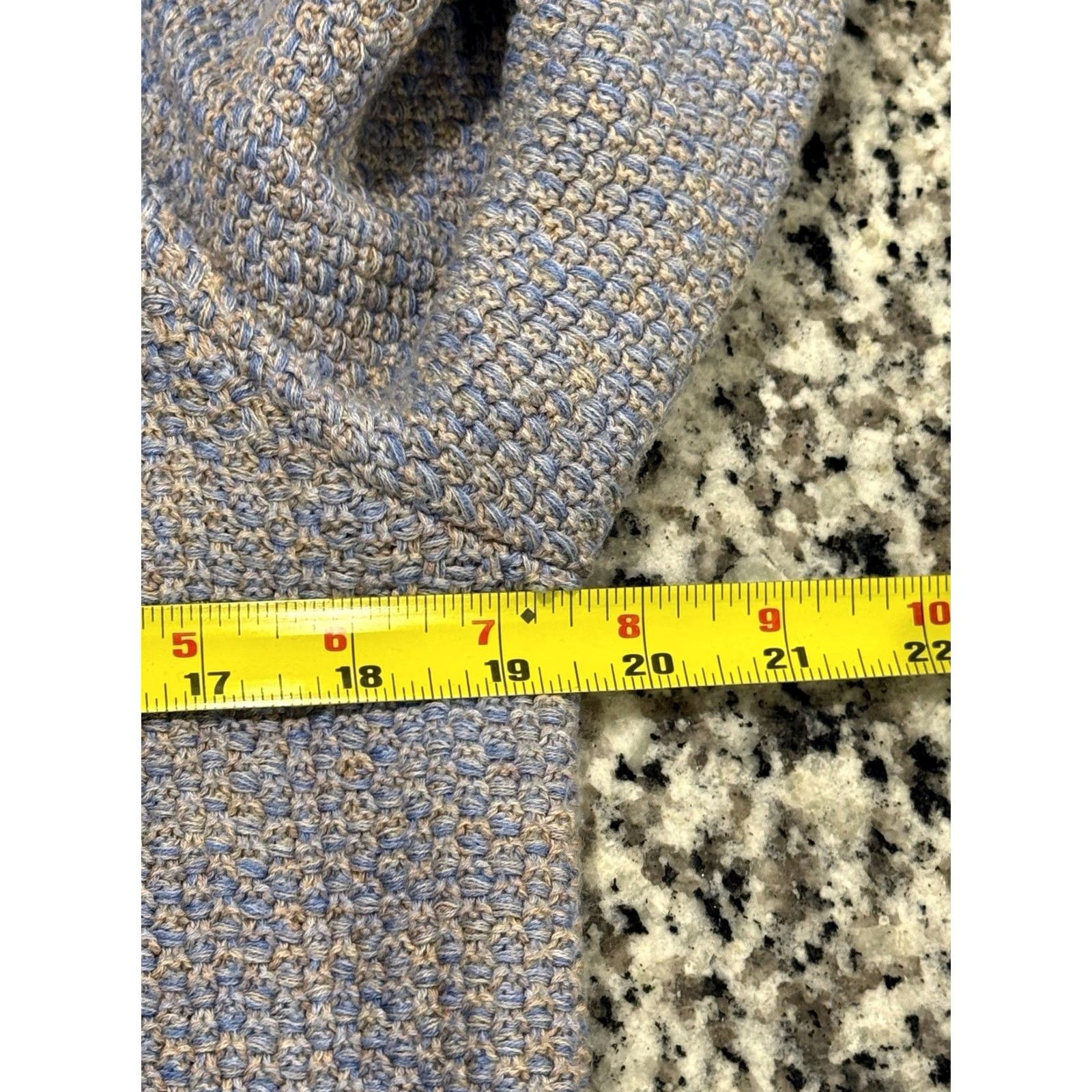 J.McLaughlin J McLaughlin Nan Long Cardigan Jacket Tweed Knit Modal Fringe Blue Sz L Size L / US 10 / IT 46 - 4 Thumbnail