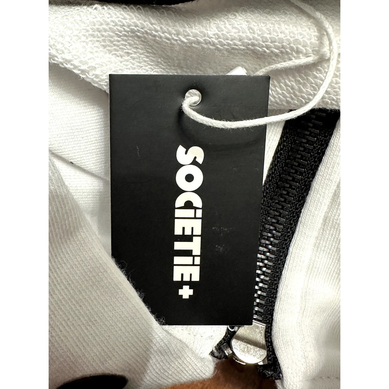 Other Societie Plus Hoodie Jacket Full Front Zip-Up White 18 NWOT Size XXL / US 16-18 / IT 52-54 - 9 Thumbnail