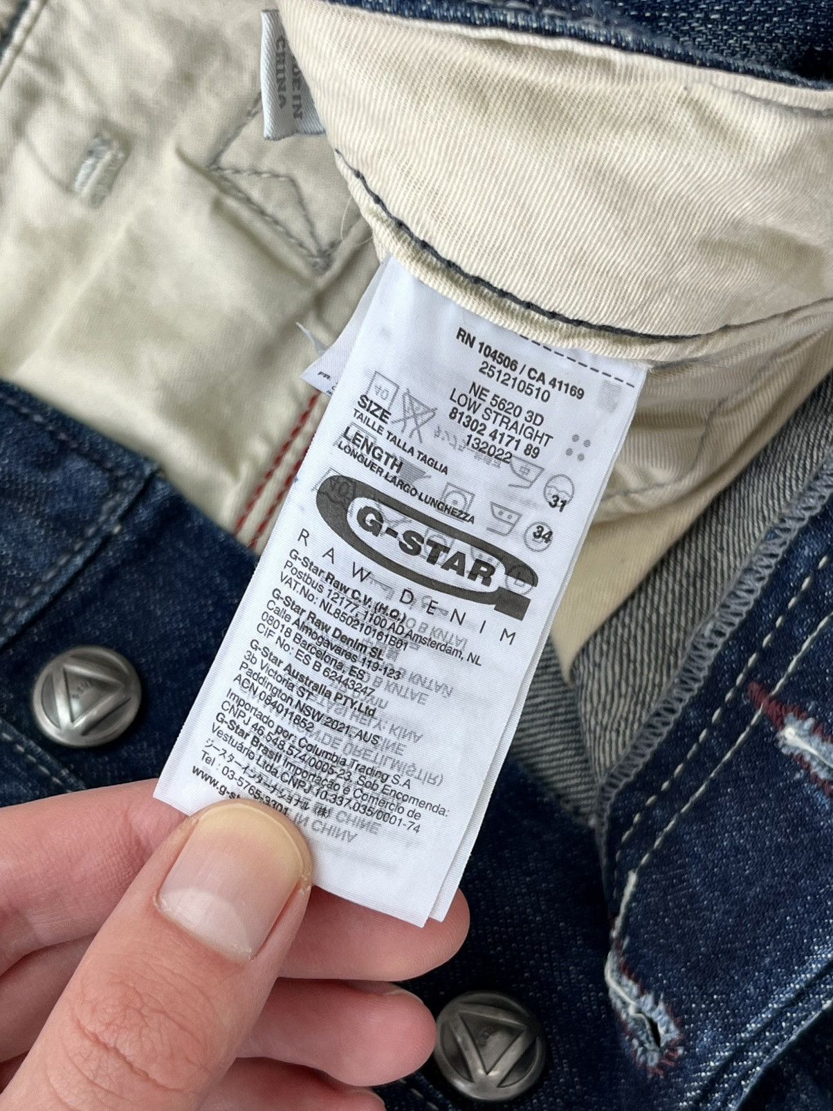 G-Star Vintage G-Star Raw Cargo Jeans Big Logo Y2K 90s Hype Size US 31 - 14 Thumbnail