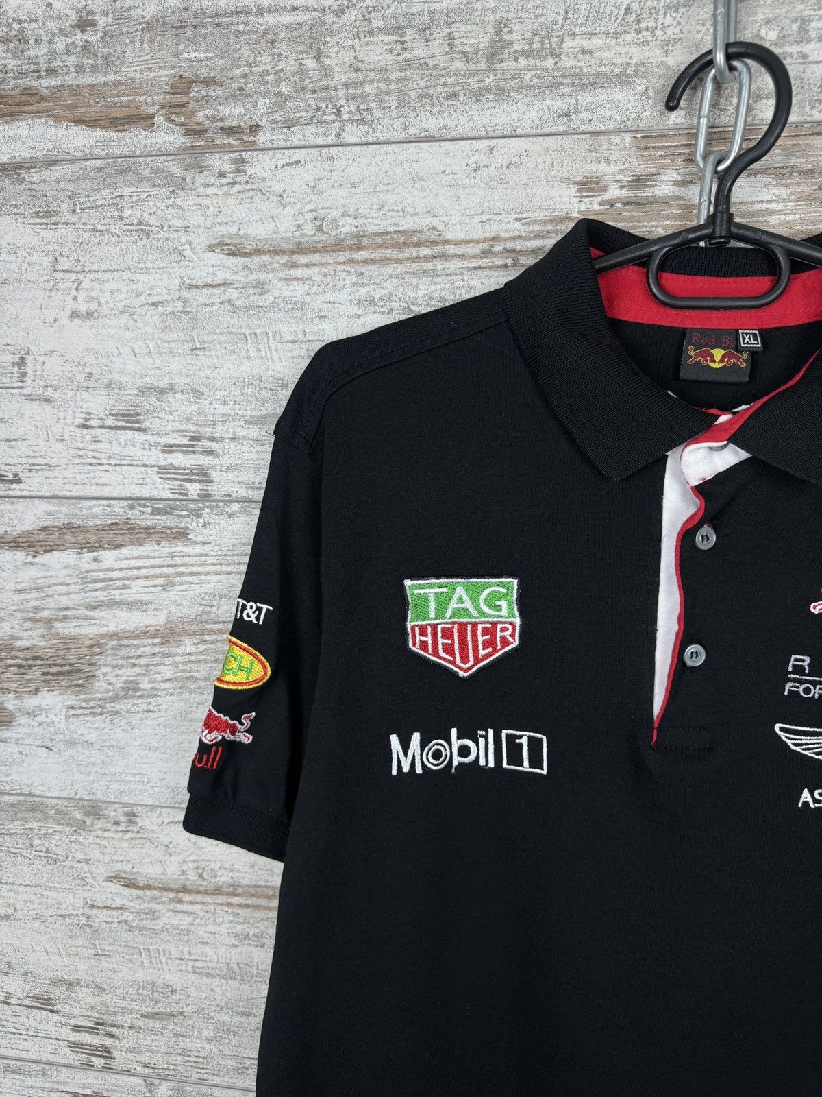 Puma Mens Vintage Puma Red Bull racing T-shirt Aston Martin tee Size US L / EU 52-54 / 3 - 3 Thumbnail
