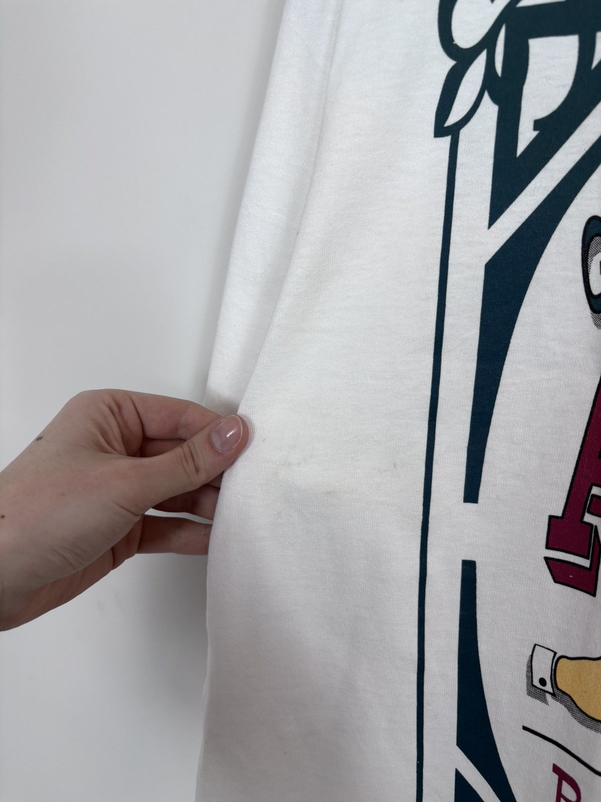 Anvil Vintage 1993 Genuine Antique Person White Single Stitch Tee Size US XL / EU 56 / 4 - 6 Thumbnail