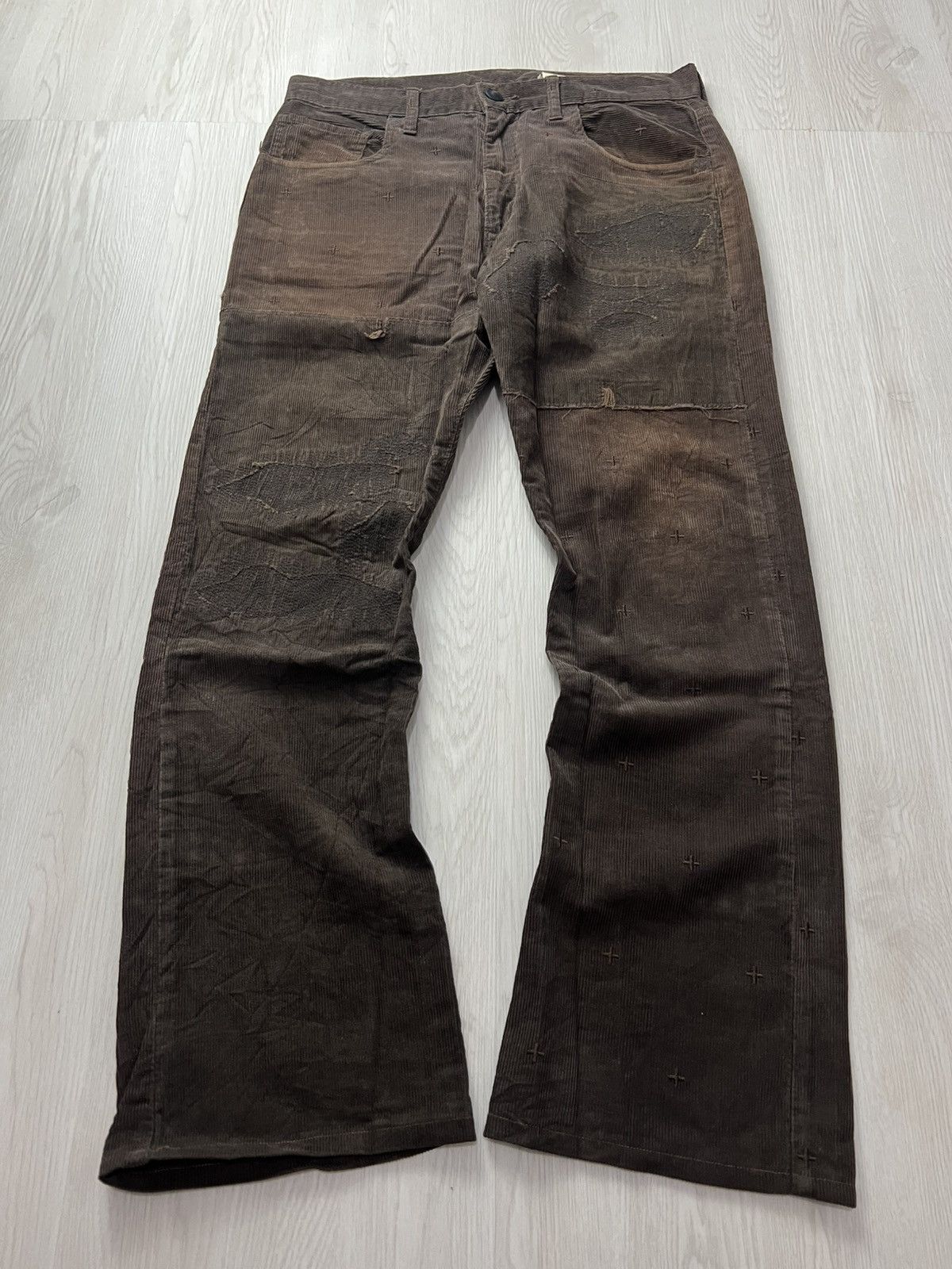 If Six Was Nine Nada Not Nada Rebirth To Tabura Rasa Leather Pocket Pants Size US 31 - 2 Thumbnail