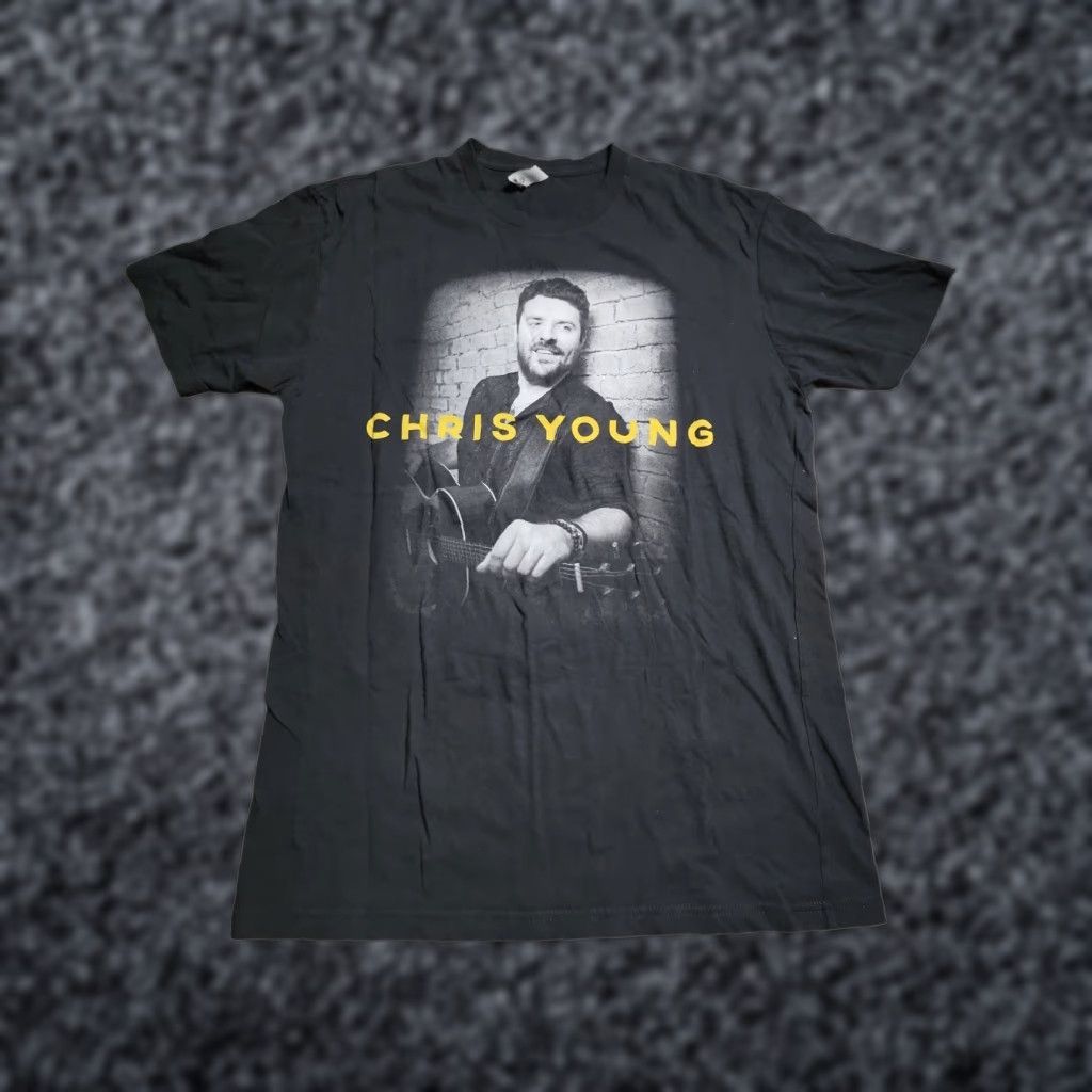 Next Level Chris Young Raised on Country World Tour 2019 Double-Sided T Shirt Mens M Black Next Level Tee Size US M / EU 48-50 / 2 - 1 Thumbnail