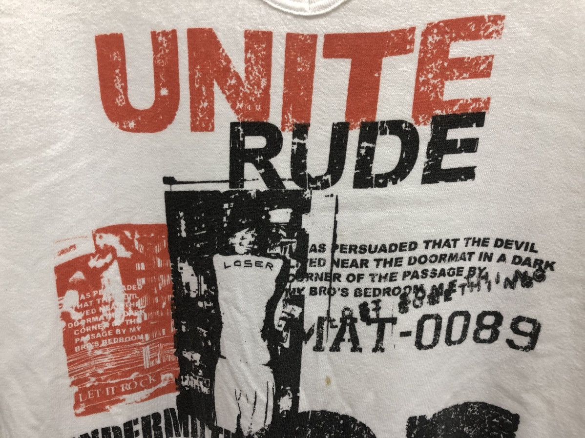 Japanese Brand × Vintage ⚡️UNITE RUDE PUNK GOTHIC EMO GRUNGE GRAPHICAL END ROUGH CUT Size US XL / EU 56 / 4 - 8 Thumbnail