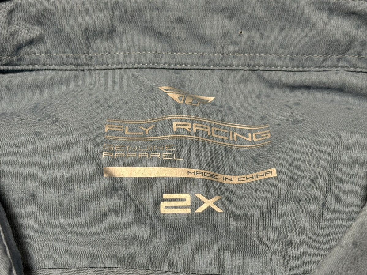 Other Fly Racing Splatter Print Short Sleeve Button Down Shirt NWT Size US XXL / EU 58 / 5 - 5 Thumbnail