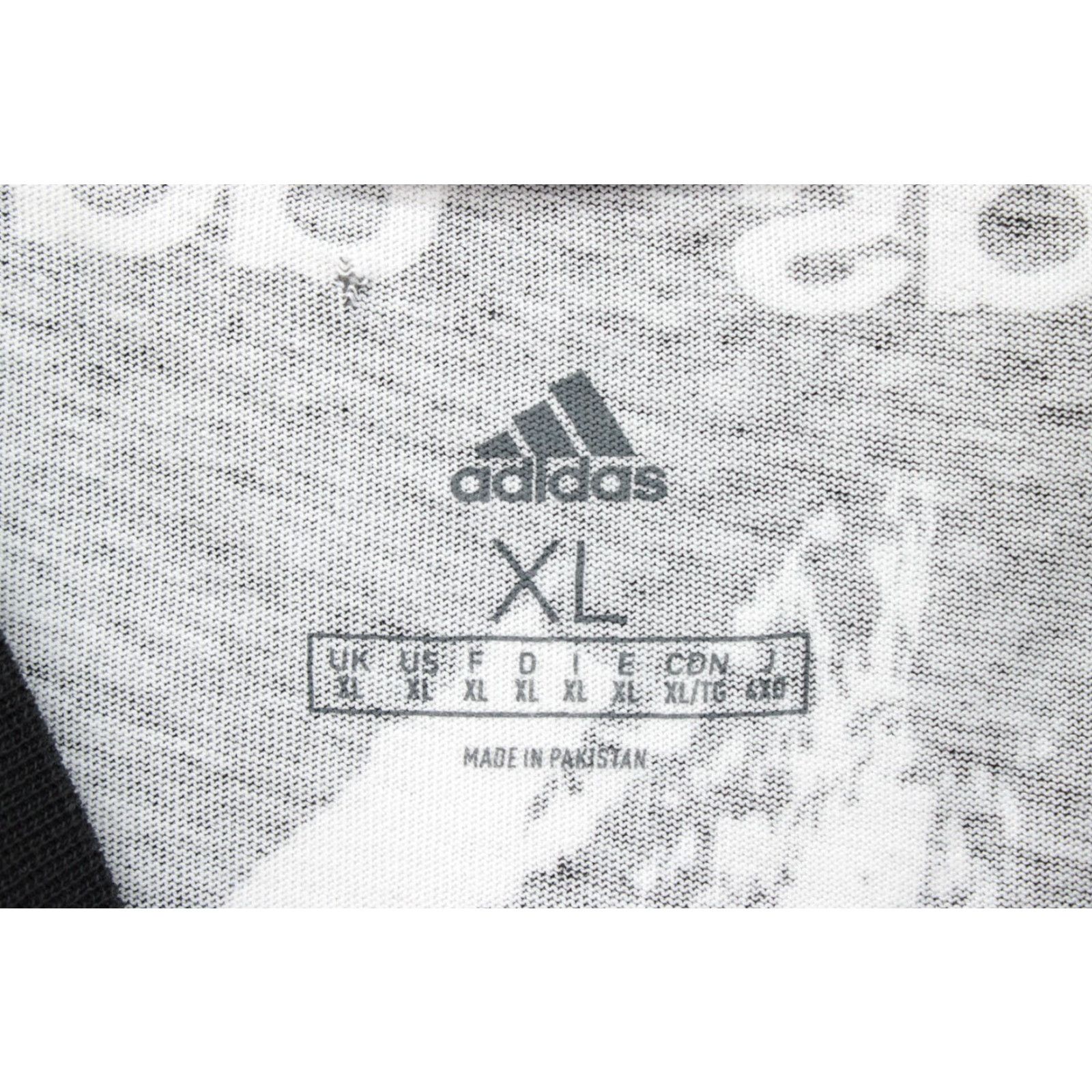 Adidas Adidas T Shirt XL Black All Over Print Logo Short Sleeve Crewneck Tee Mens Size US XL / EU 56 / 4 - 5 Thumbnail