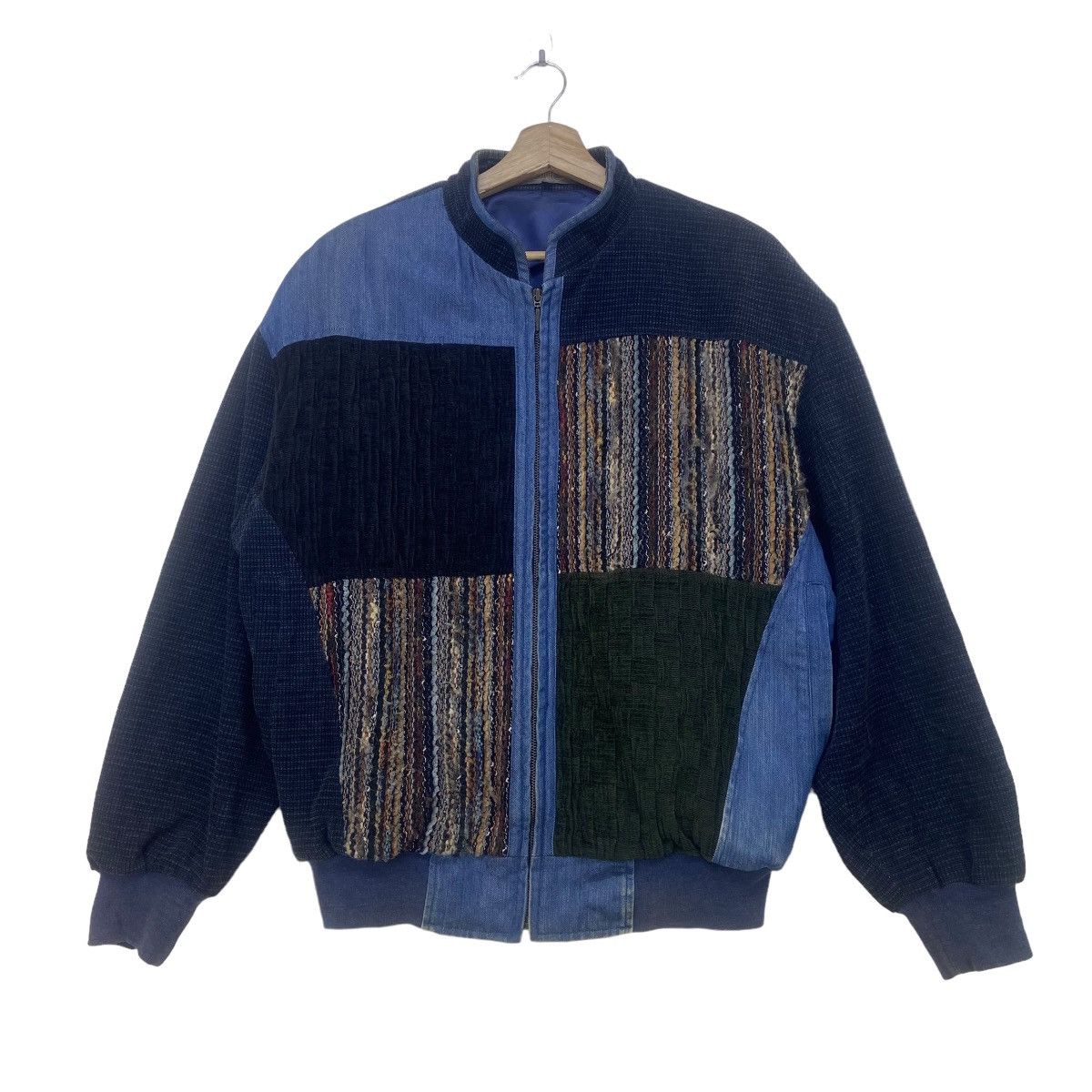 Designer × Japanese Brand Vintage Japanese Brand Prio Alegre Patchwork Jacket Size US M / EU 48-50 / 2 - 1 Thumbnail