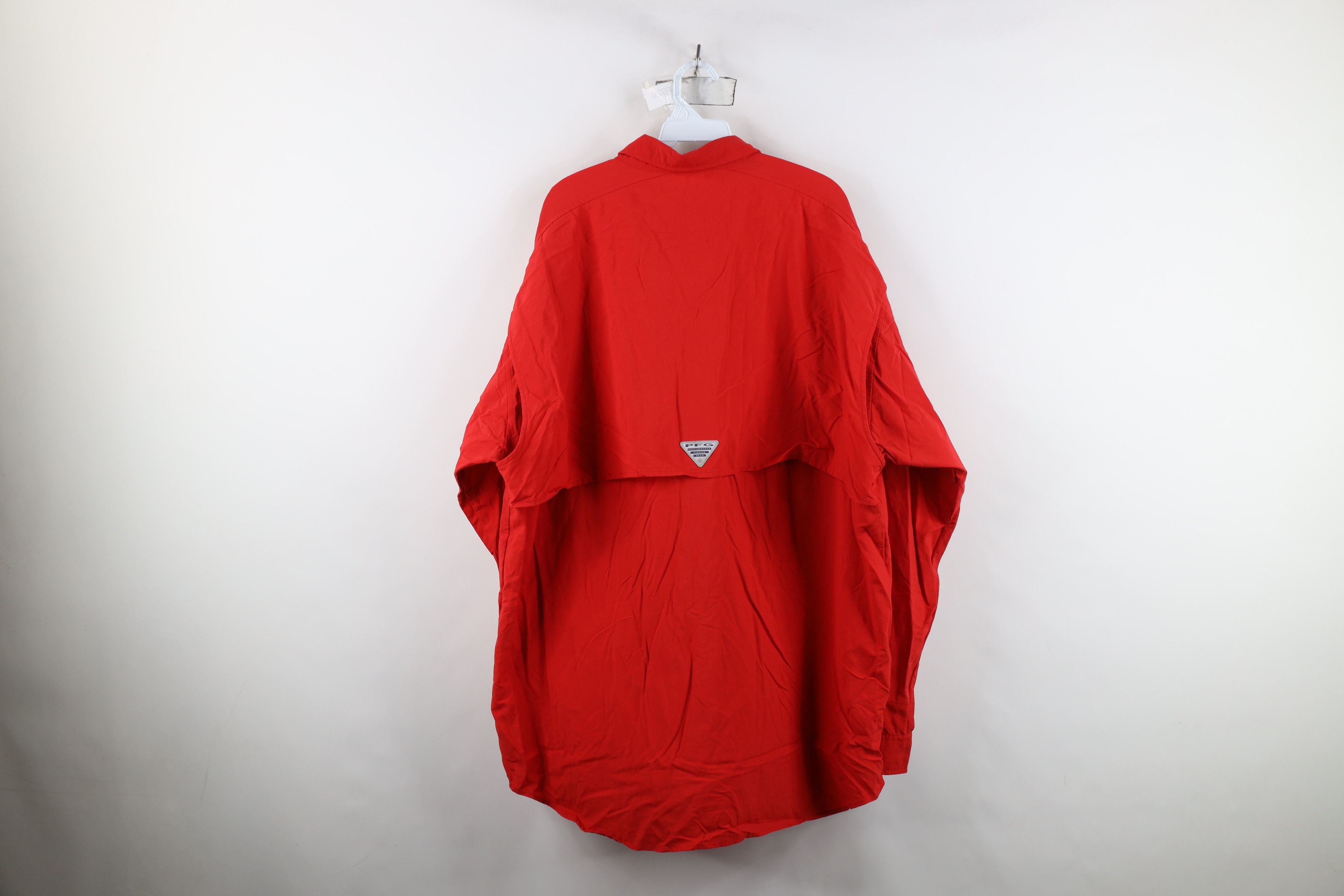 Columbia Columbia PFG Long Sleeve Collared Button Down Shirt Red Size US XXL / EU 58 / 5 - 13 Thumbnail