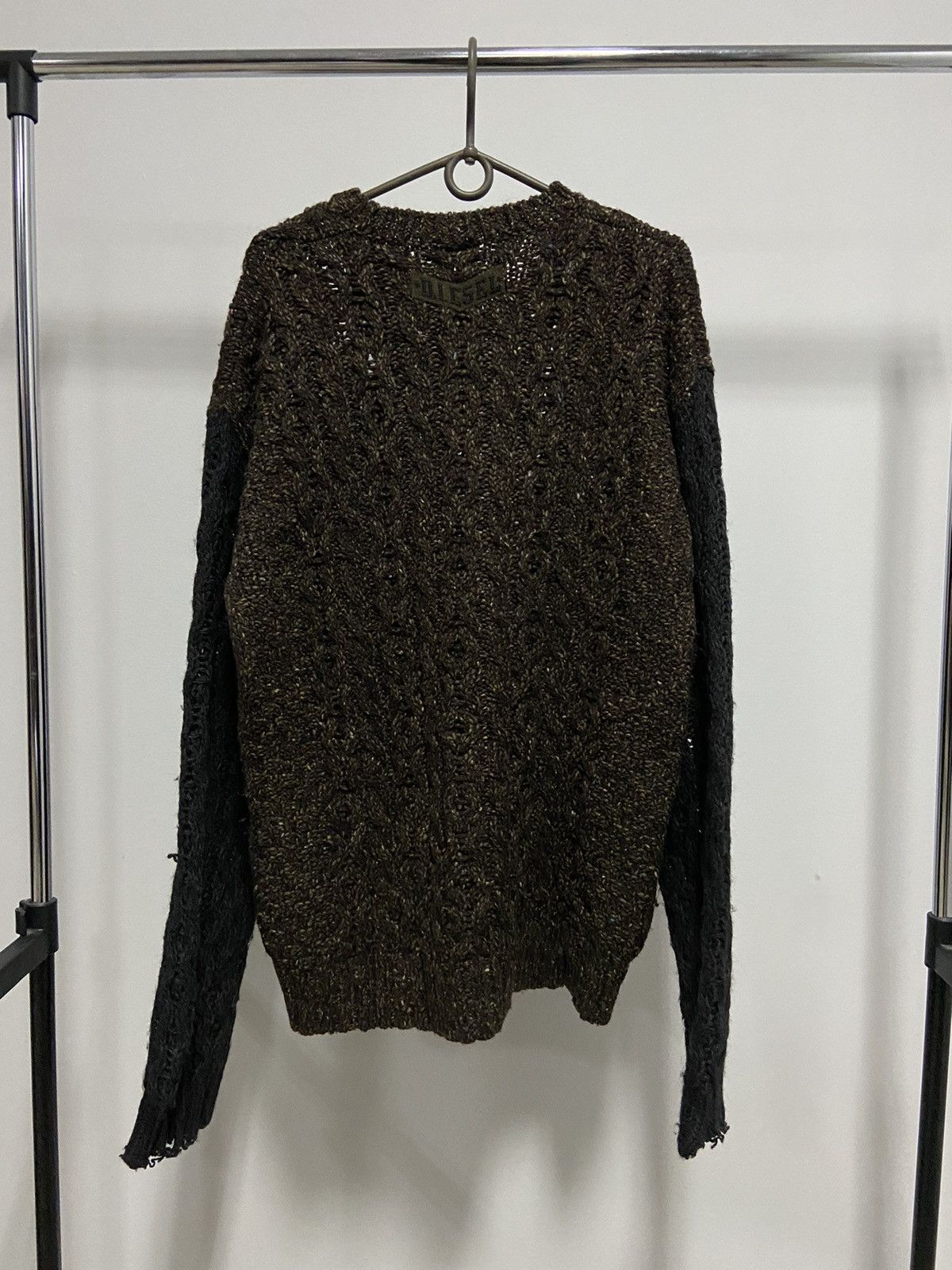 Diesel × Vintage Diesel distressed sweater avant garde vintage style Size US L / EU 52-54 / 3 - 3 Thumbnail