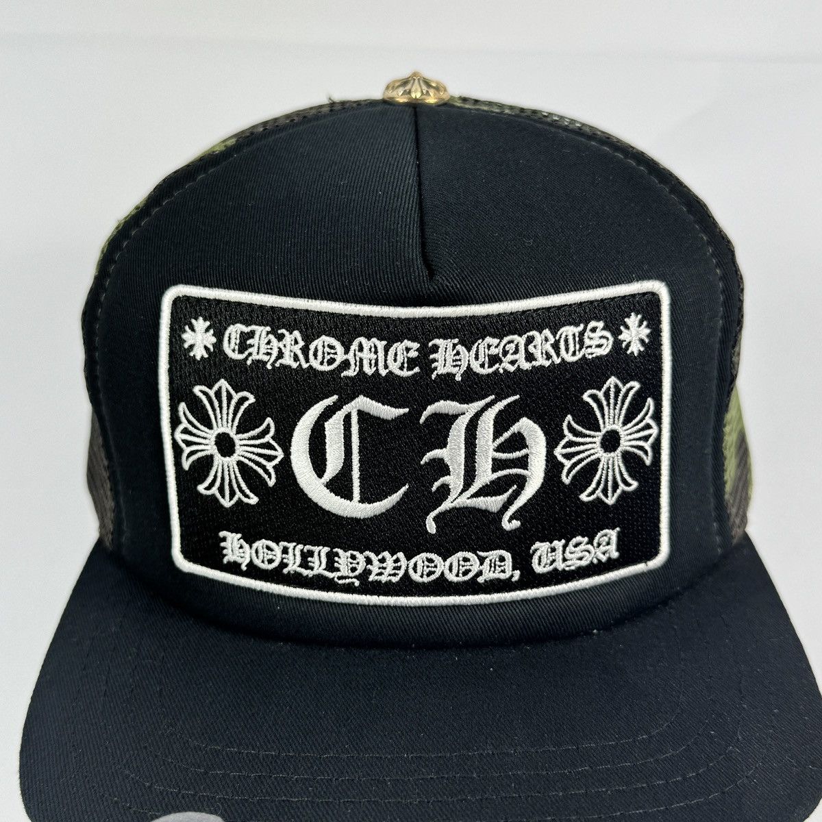 Chrome Hearts LOGO EMBROIDERED CAMOFLOUAGE TRUCKER CAP RARE Size ONE SIZE - 6 Thumbnail