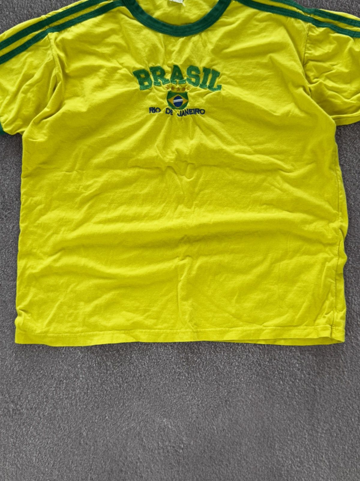 Vintage Vintage Brasil Yellow Mens T Shirt Size US XL / EU 56 / 4 - 3 Thumbnail