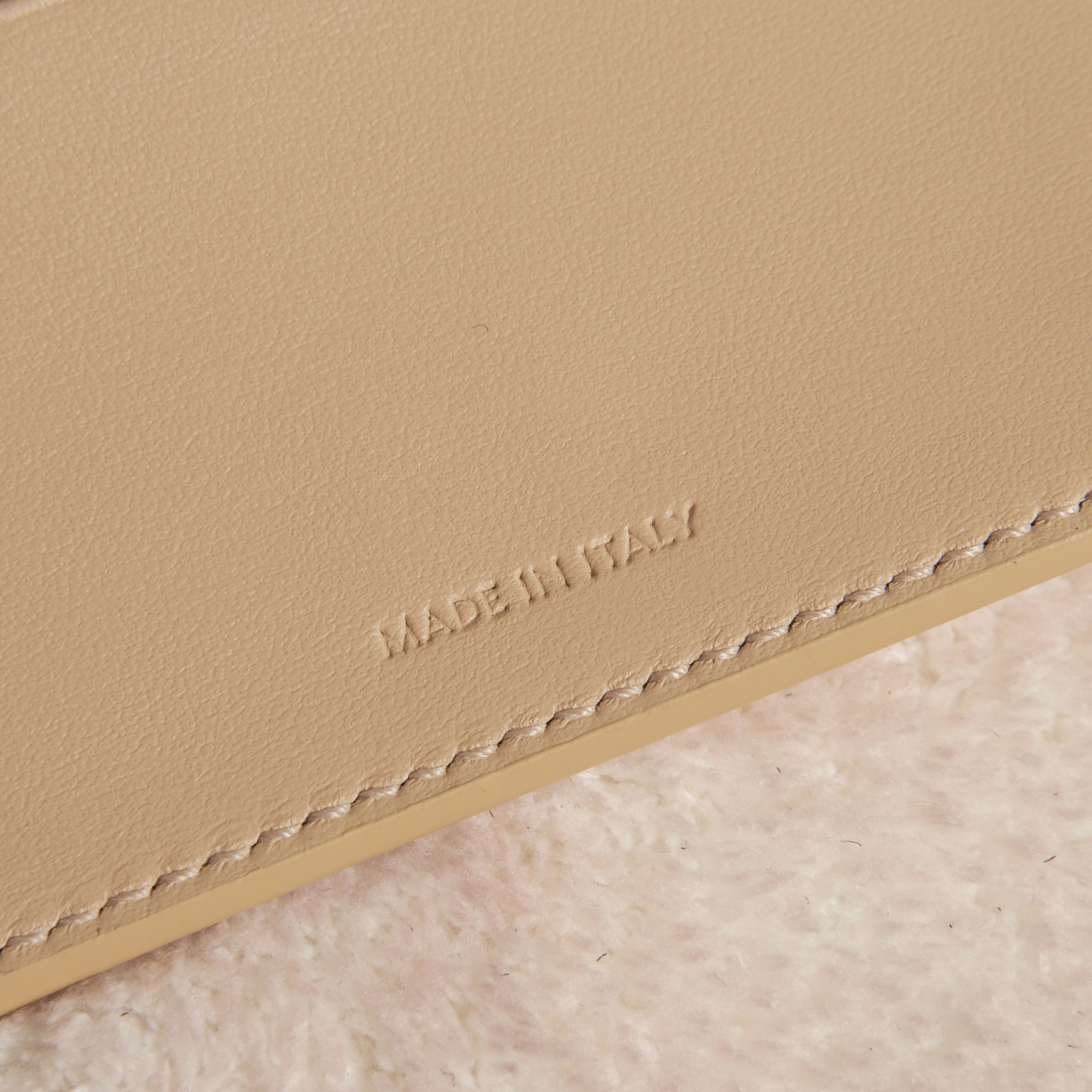 Celine CELINE Small Wallet Triomphe In Shiny Calfskin BEIGE Size ONE SIZE - 7 Thumbnail