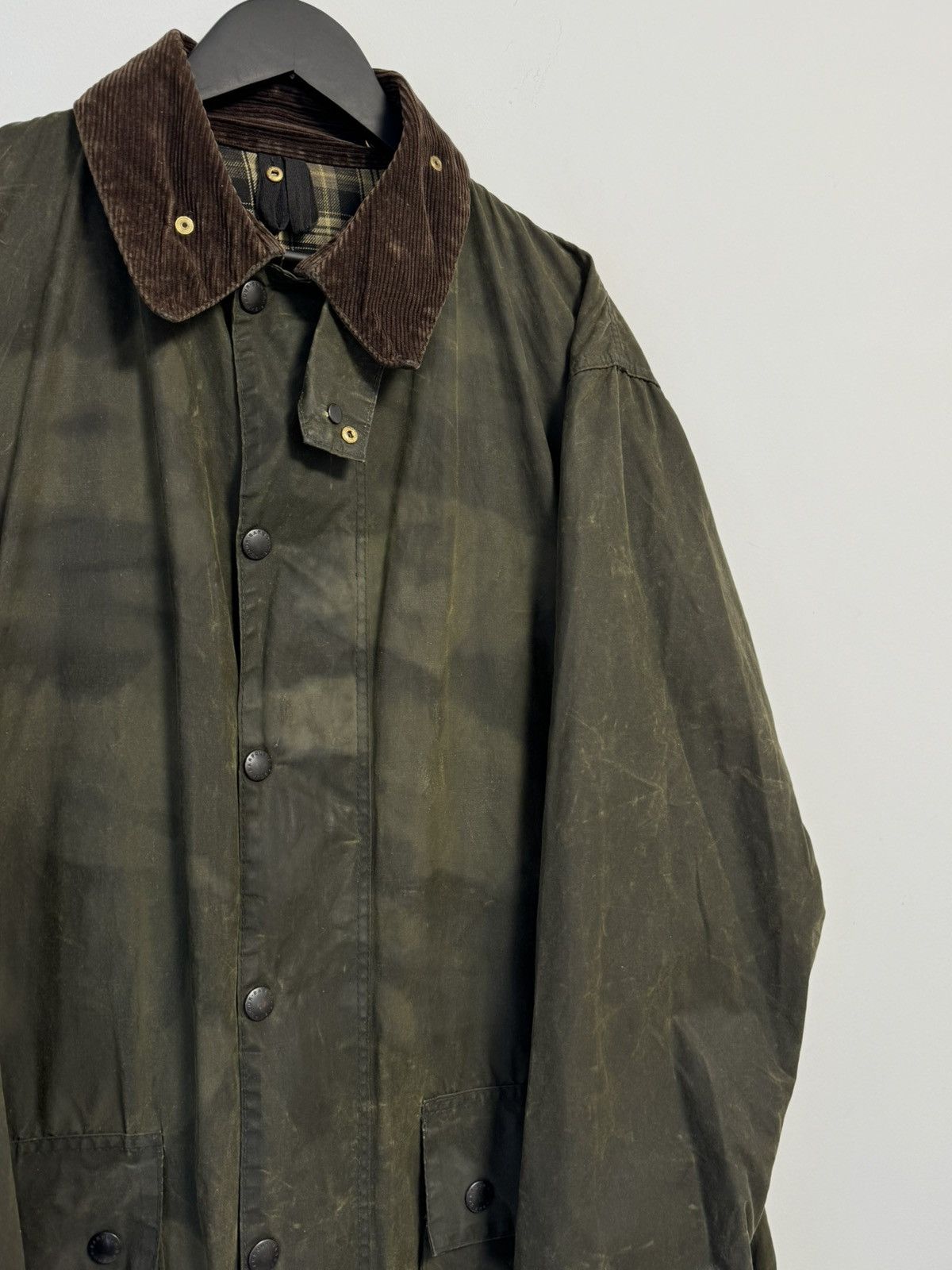 Barbour Vintage Barbour Border Waxed Cotton Mens Jacket Coat Size US XL / EU 56 / 4 - 5 Thumbnail