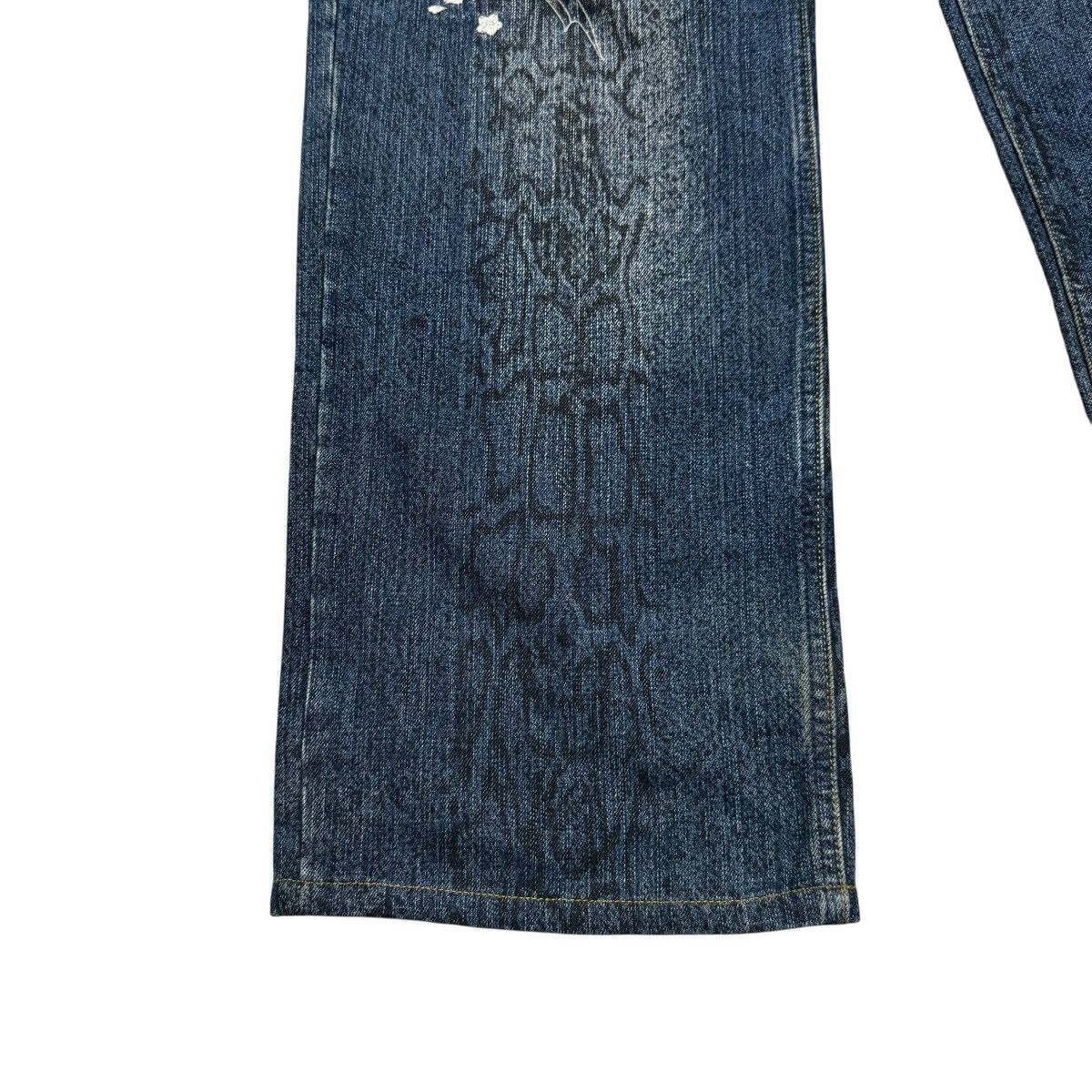 Karakuri Tamashii Vintage Karakuri Tamashii Denim Embroidery Dragon Snake Skin Size US 36 / EU 52 - 8 Thumbnail