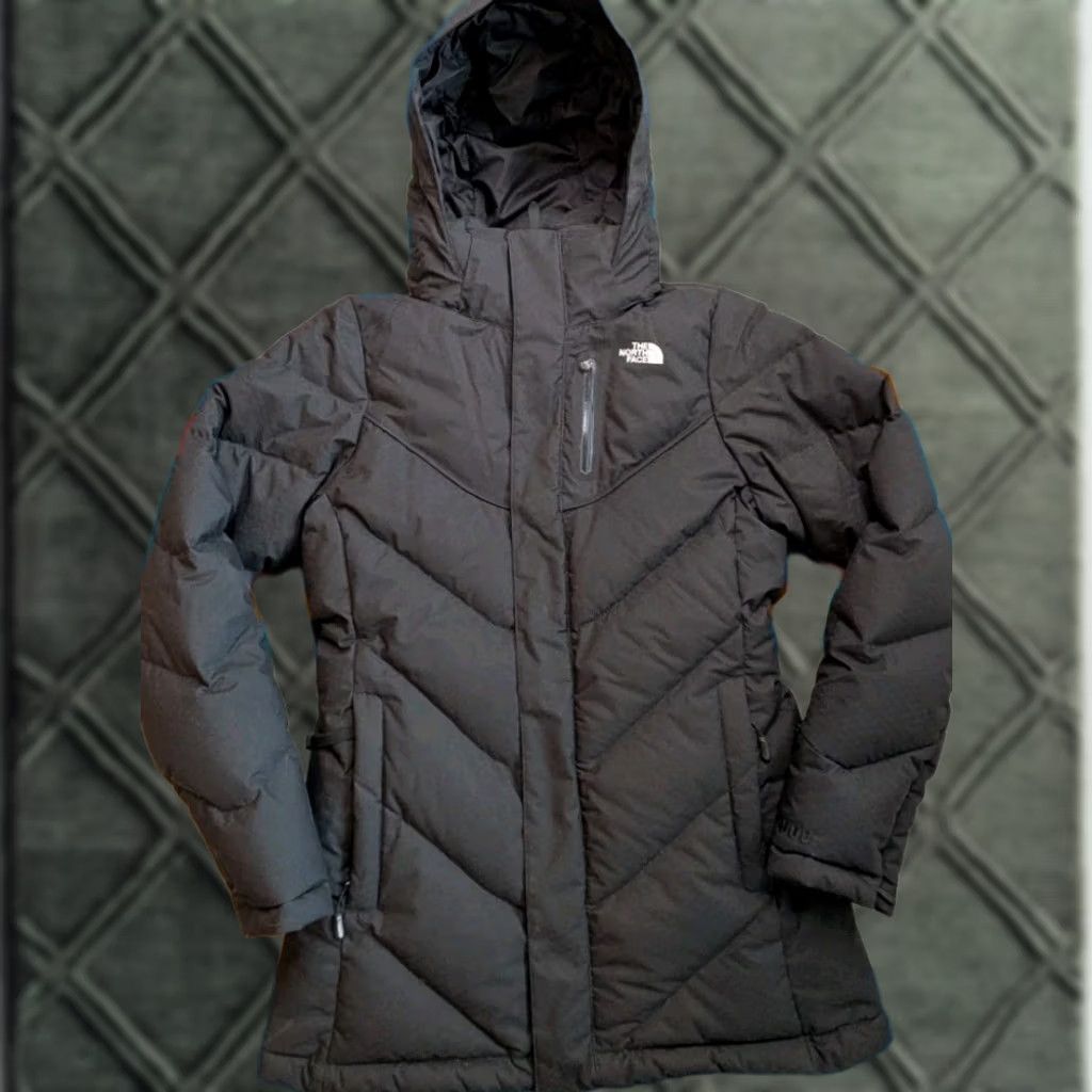 The North Face North Face Womens Small Black Hooded 600 Down Puffer Jacket Full Zip Belted Size S / US 4 / IT 40 - 1 Thumbnail