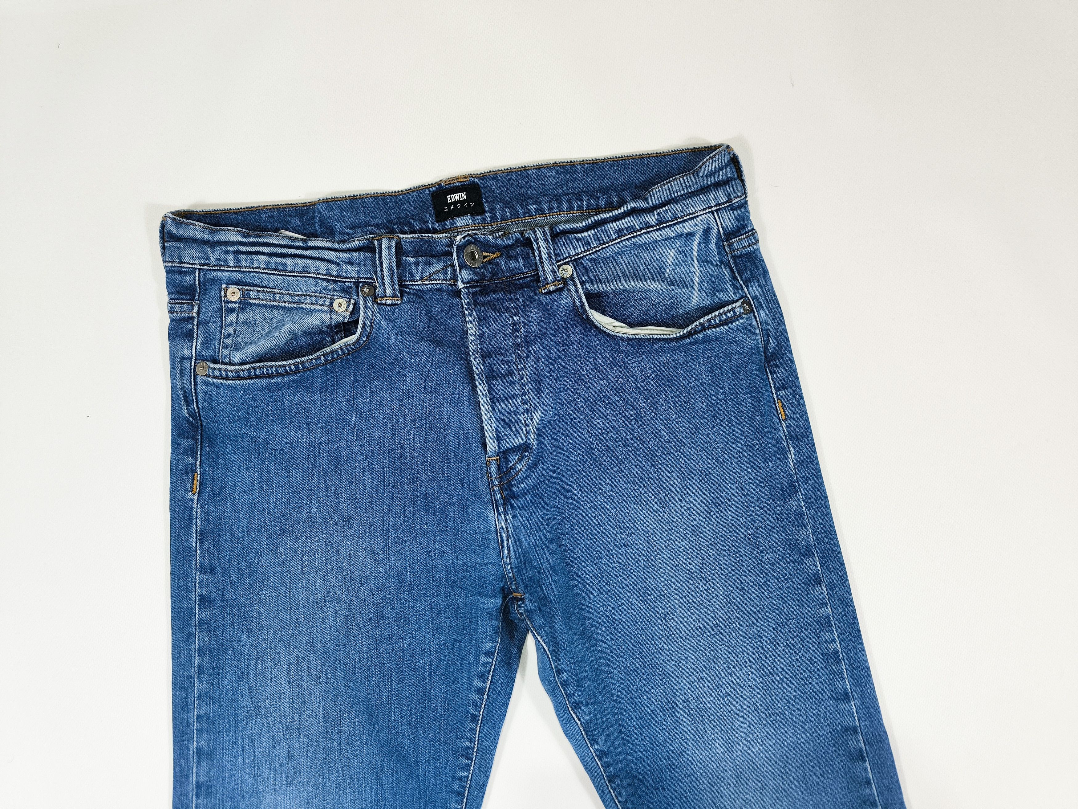 Edwin Edwin ED-80 Slim Fit Tapered Blue Denim Jeans Size W32 L32 Size US 32 / EU 48 - 2 Thumbnail