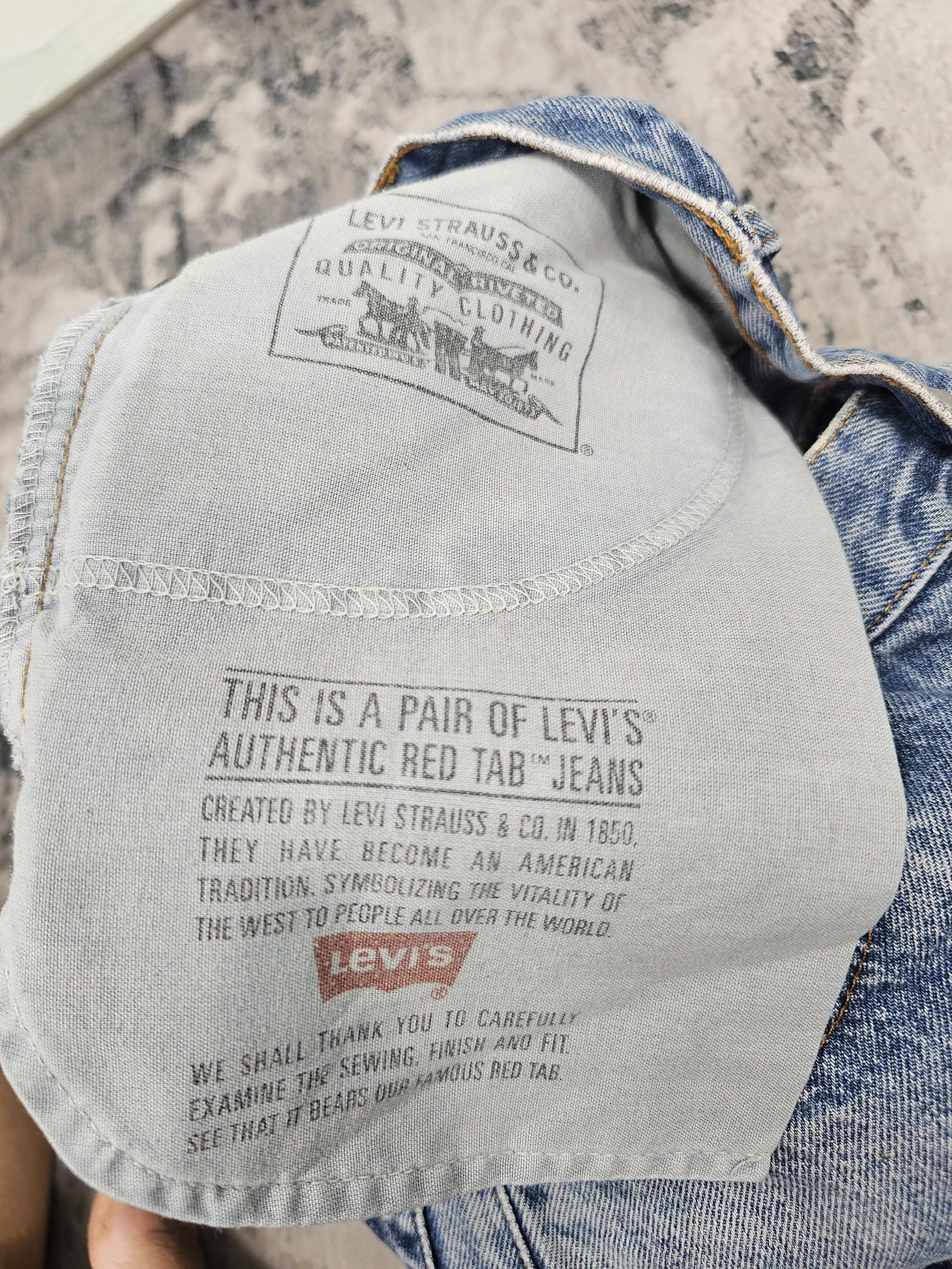 Levi's Vintage Clothing Vtg 90's LEVIS 517 Boot Cut Flare Made In USA Ripped L0534 Size US 34 / EU 50 - 15 Thumbnail