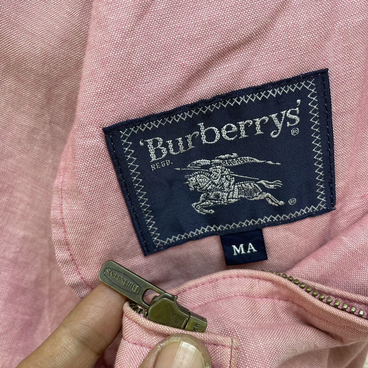 Burberry × Vintage 💥Vintage Burberrys Bomber Light Jacket Size US M / EU 48-50 / 2 - 9 Thumbnail