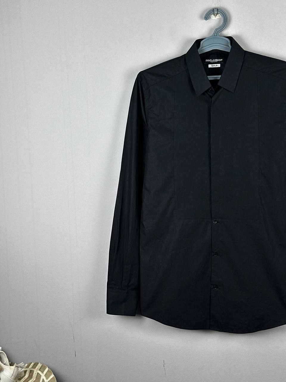 Dolce & Gabbana Dolce & Gabbana Luxury Black Long Sleeve Shirt Size US M / EU 48-50 / 2 - 2 Thumbnail