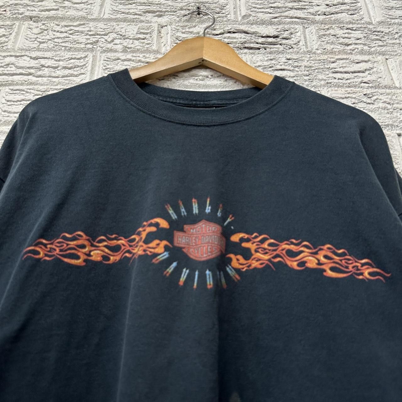 Harley Davidson Y2K Harley Davidson Flames Shirt Long Sleeve XL Size US XL / EU 56 / 4 - 2 Thumbnail