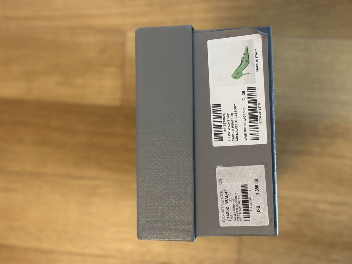 Balenciaga BALENCIAGA Agneau Arena Cagole 90mm Pumps 40 Vivid Green Size US 9 / IT 39 - 11 Thumbnail