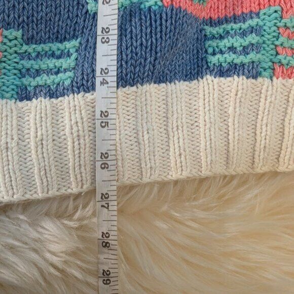 Britches × Vintage Britches Hand Knit Chunky Pastel Crewneck Sweater Size Large Size L / US 10 / IT 46 - 6 Thumbnail