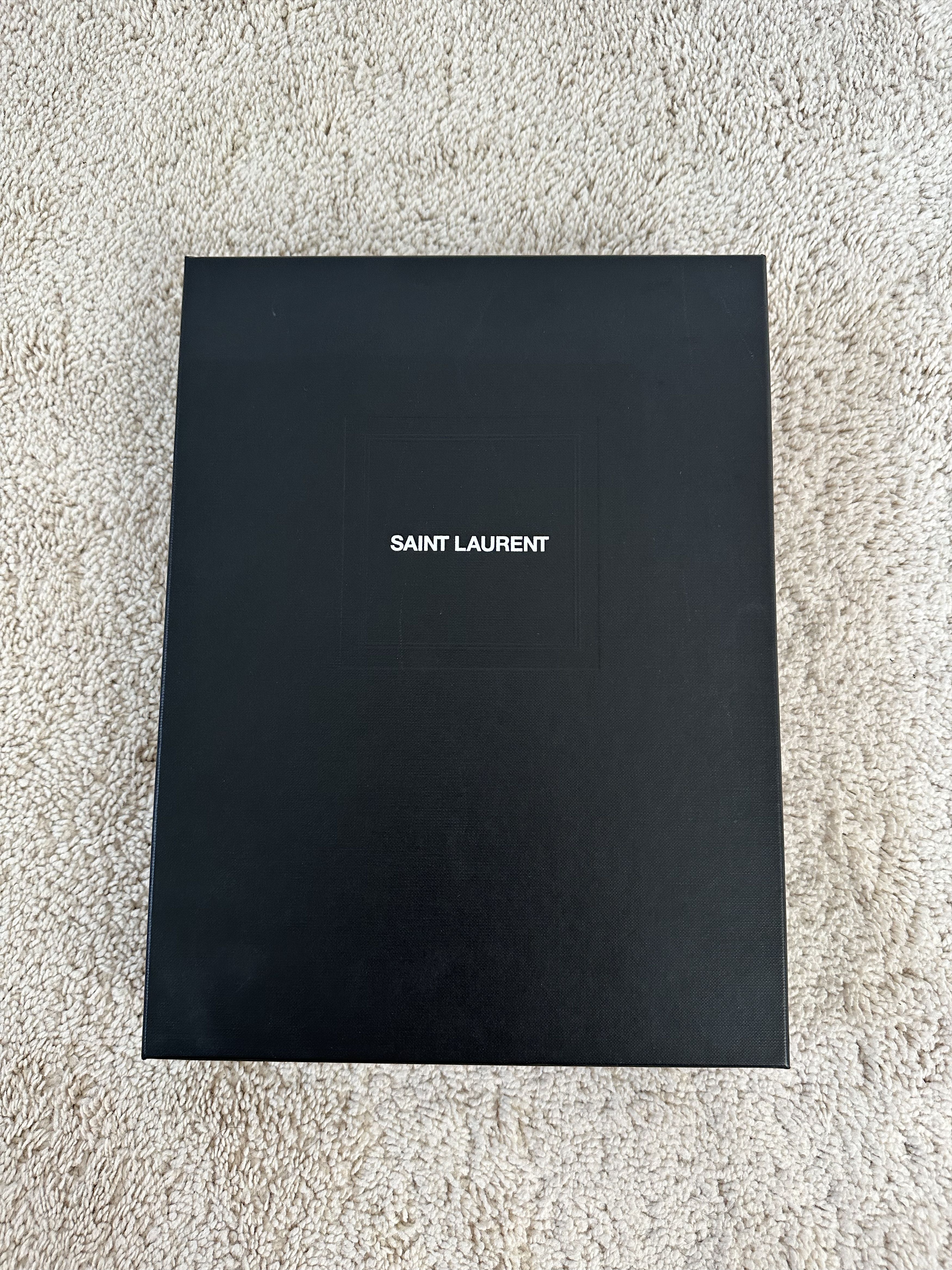 Saint Laurent Paris Saint Laurent Black Leather YSL Monogram Pouch Size ONE SIZE - 9 Thumbnail