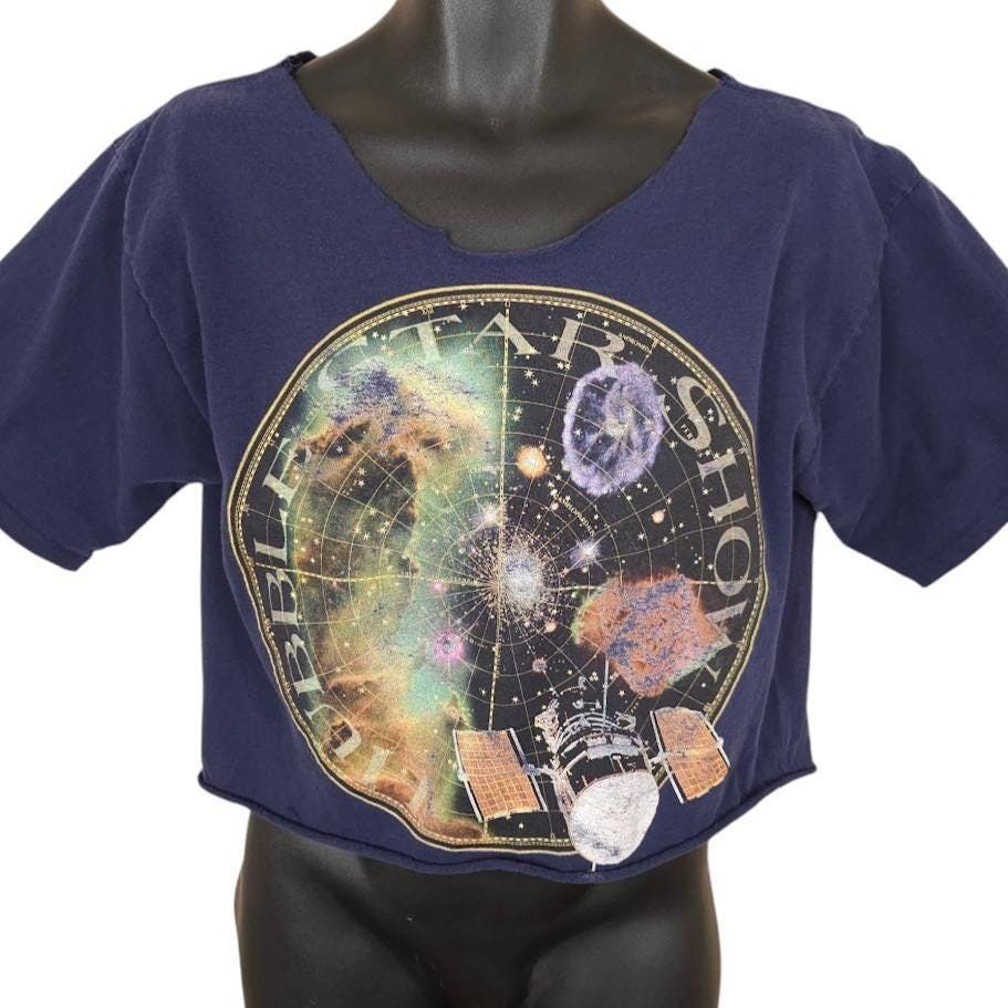 Vintage Vintage Hubble Star Show T Shirt Mens Size Medium Blue Crop Size US M / EU 48-50 / 2 - 1 Thumbnail