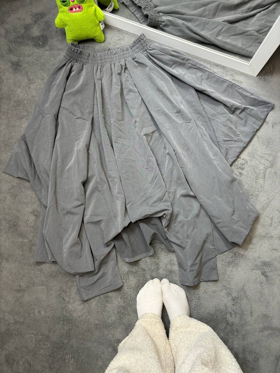 Japanese Brand × Vintage Vintage Aakasha Layered Skirt Pants Drop Crotch Sweat Jogger Size US 32 / EU 48 - 1 Thumbnail