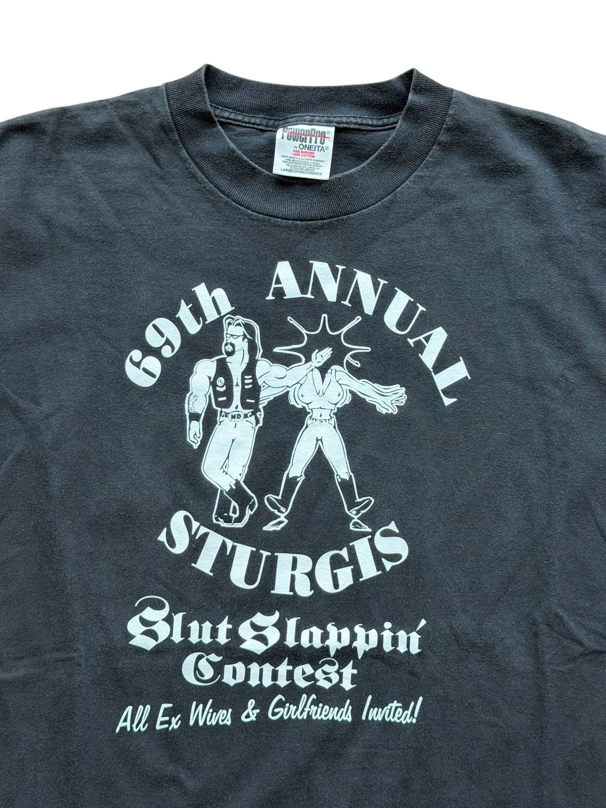 Vintage *RARE* VINTAGE 90s SLUT SLAPPIN PORN XXX SEX BOX GIRLFRIEND Size US L / EU 52-54 / 3 - 7 Thumbnail