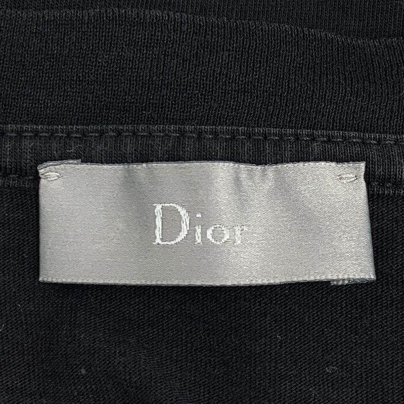 Dior Dior Black logo letter print cotton round-neck short-sleeve Size US L / EU 52-54 / 3 - 6 Thumbnail