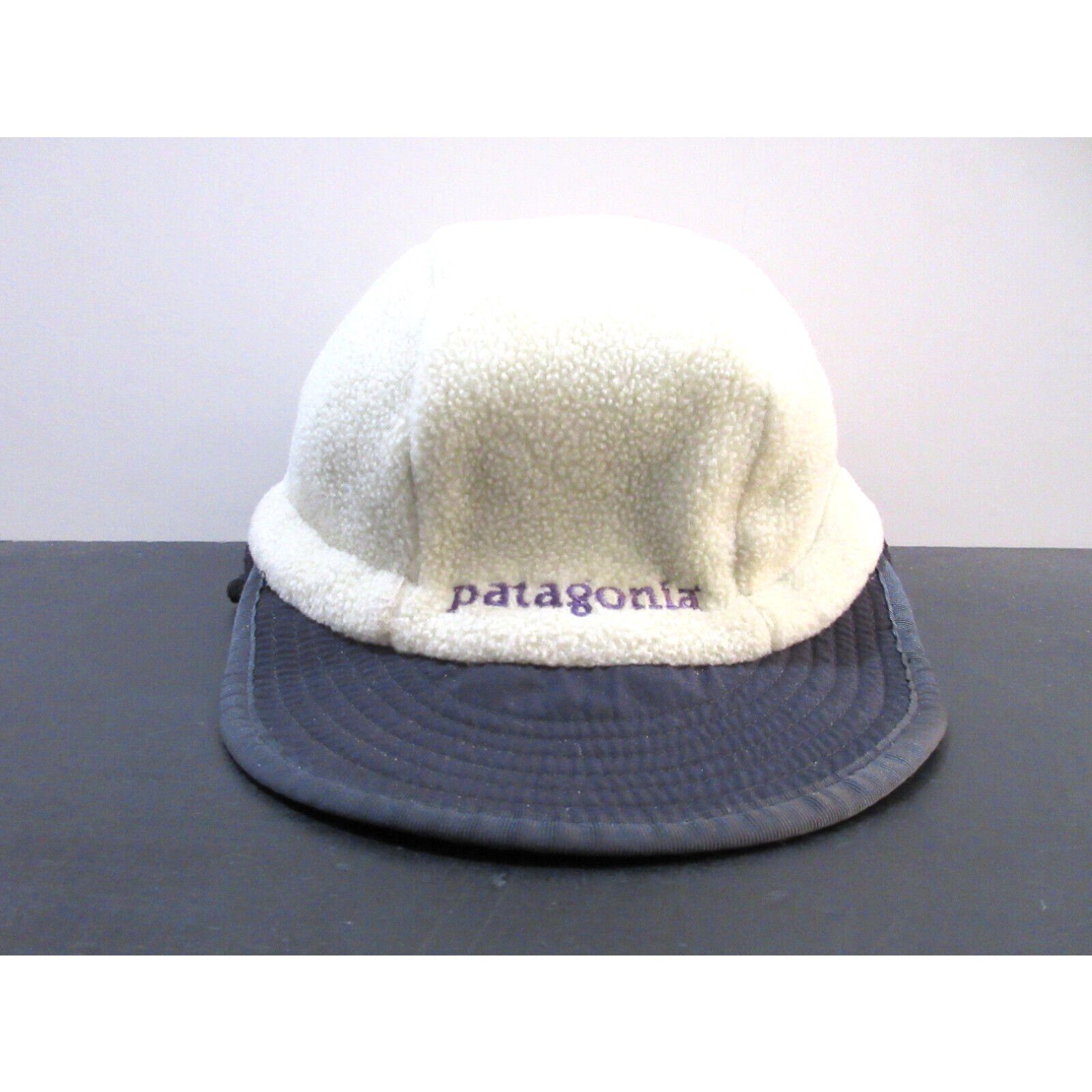 image of Vintage Patagonia Hat Cap Adult Large Fleece Oatmeal Pile Mens 90's in White
