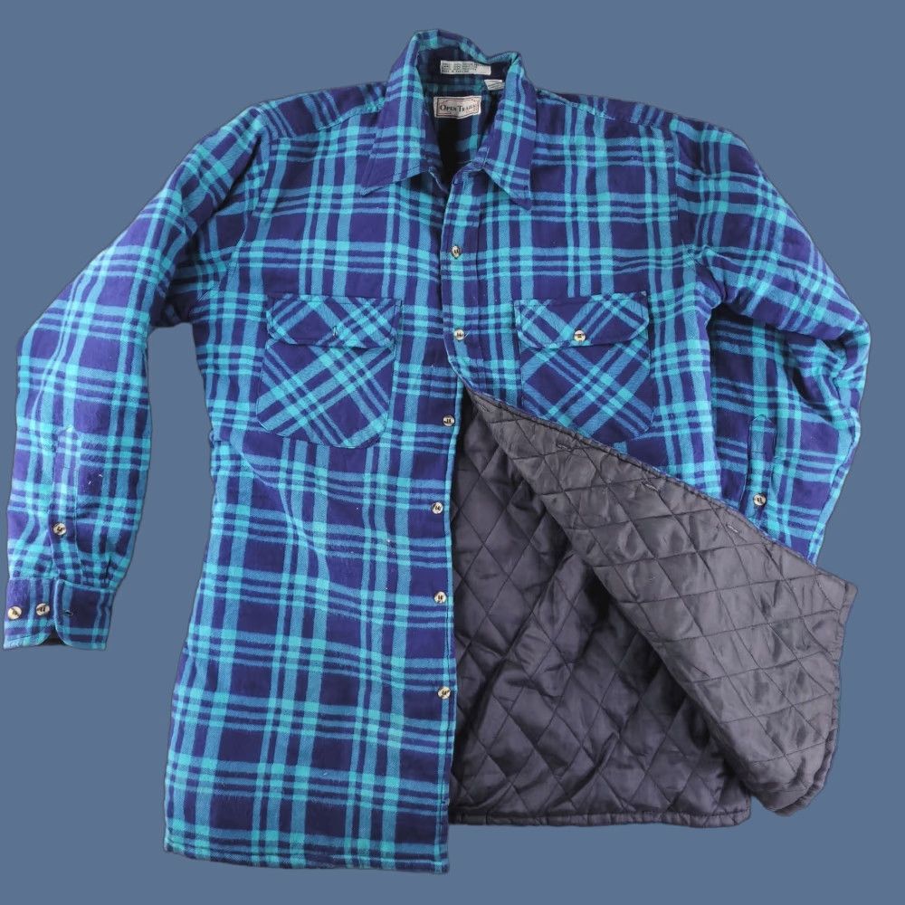 Rails Vintage Open Trails Coat Mens Medium Blue Chore Flannel Quilted Size US M / EU 48-50 / 2 - 1 Thumbnail