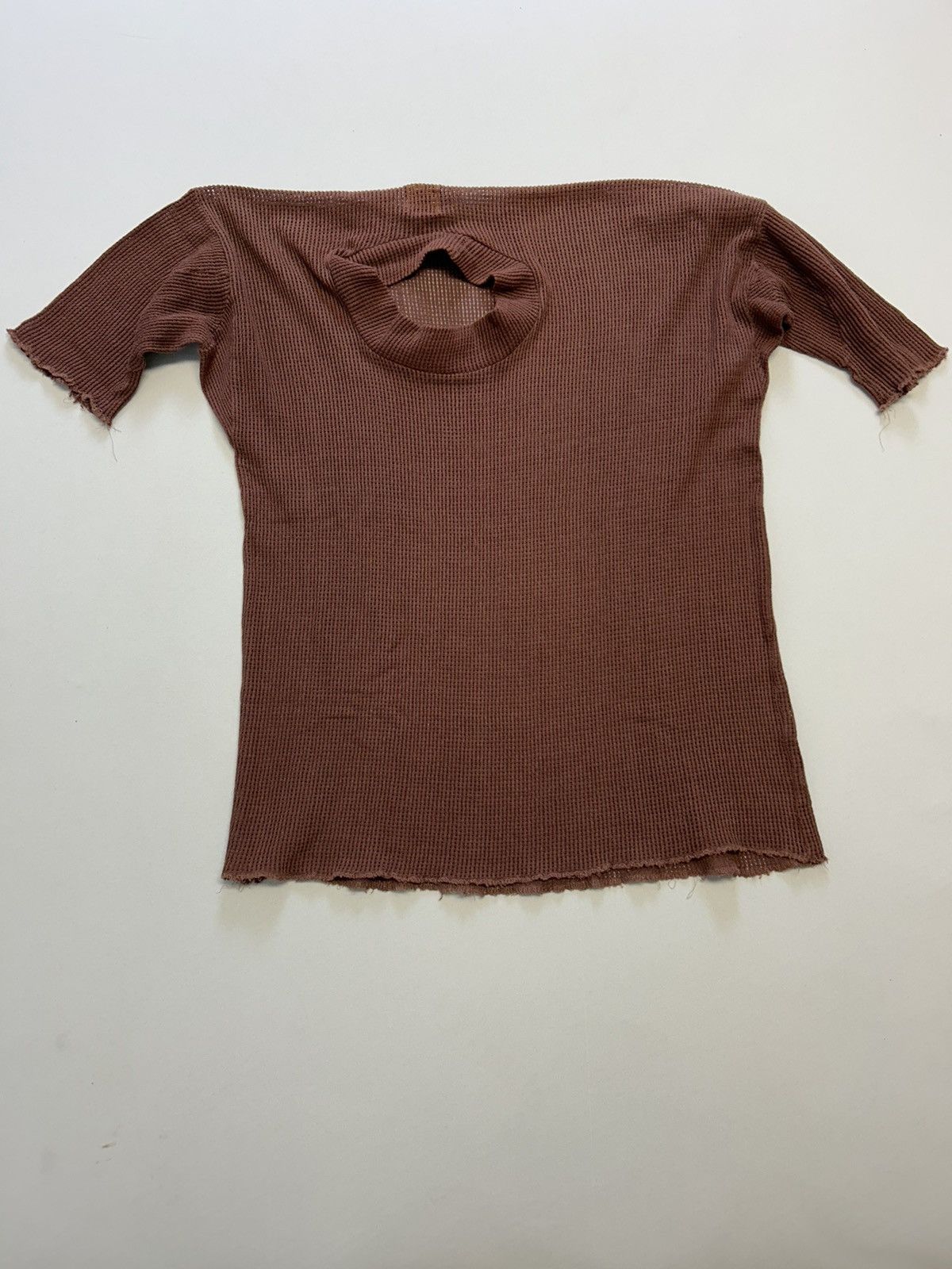 Malcolm McLaren × Vivienne Westwood 1982 world's end asymmetric knit top brown Size US M / EU 48-50 / 2 - 4 Thumbnail