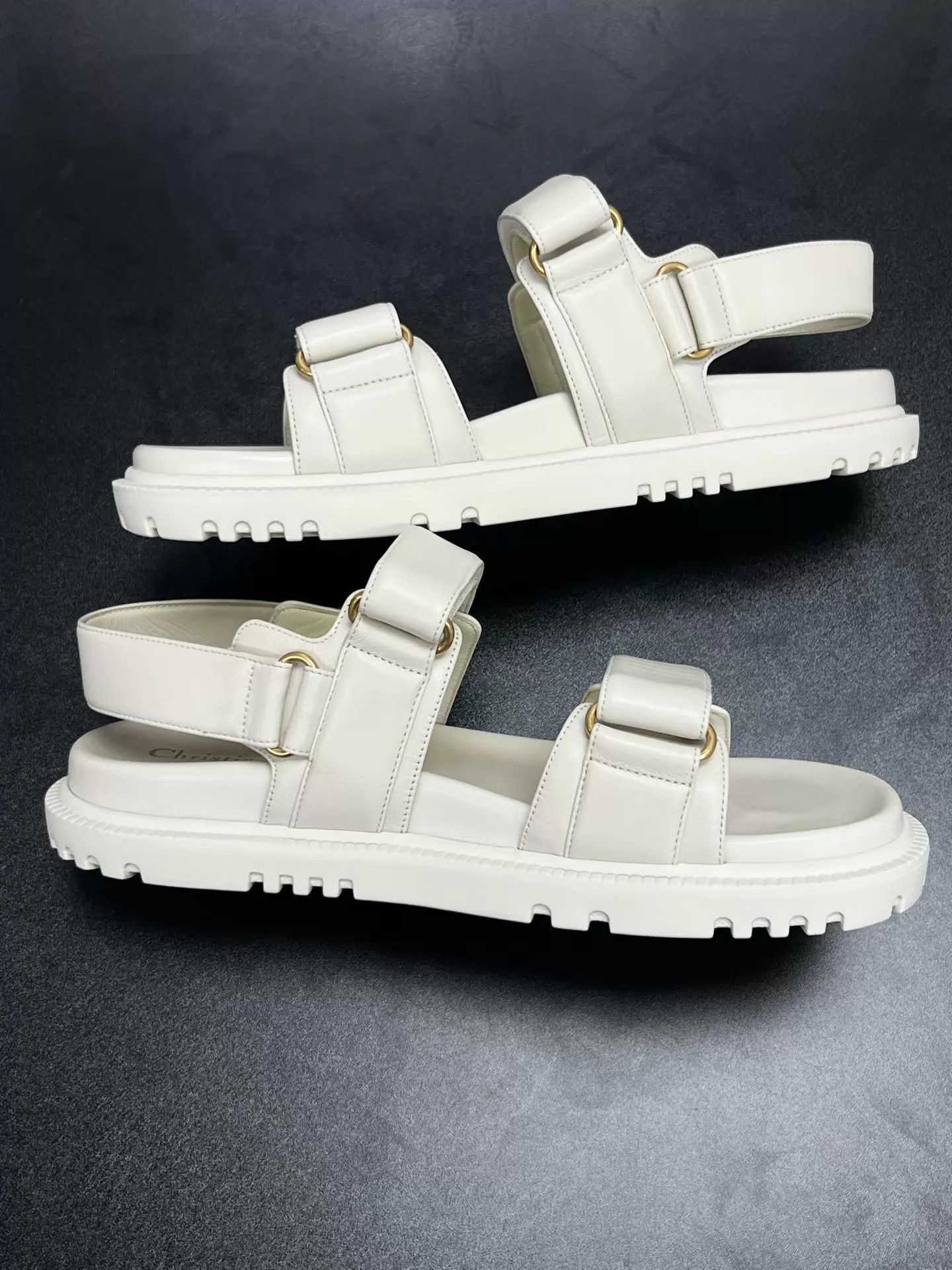 Dior DIOR D-Connect Sandal Cream 38 Size US 7.5 / IT 37.5 - 6 Thumbnail
